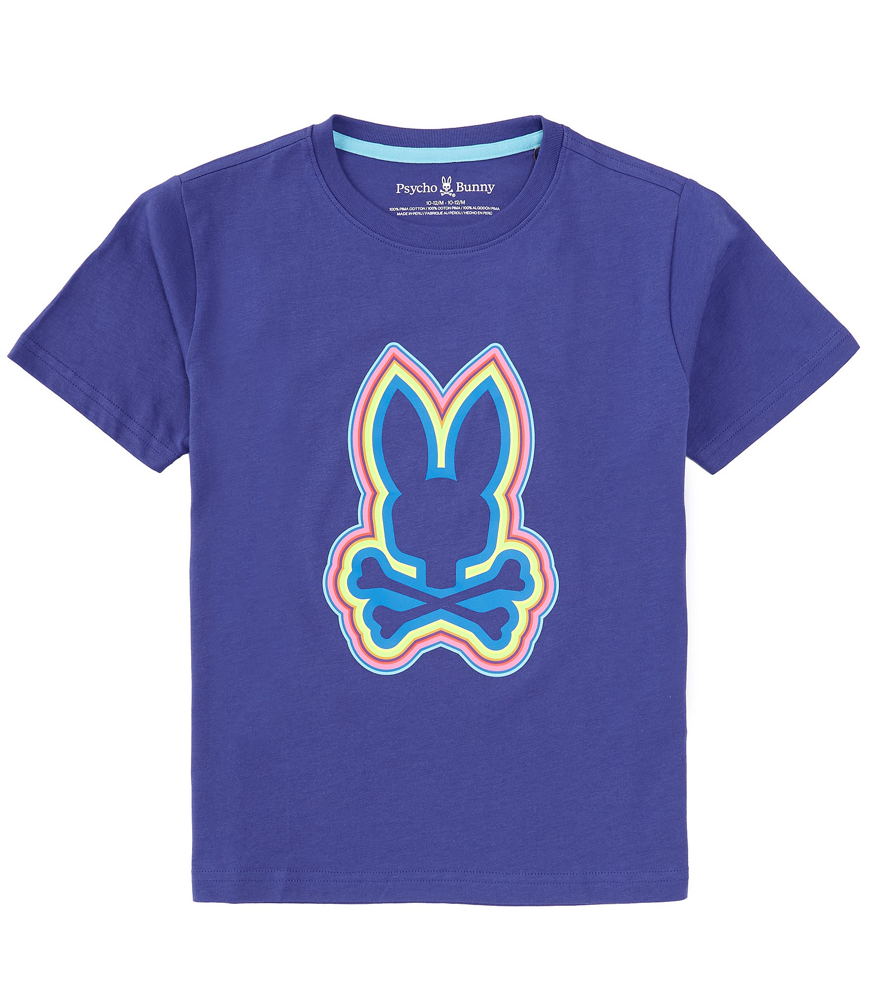 Psycho Bunny Big Boys 7-20 Short Sleeve Maybrook Graphic T-Shirt