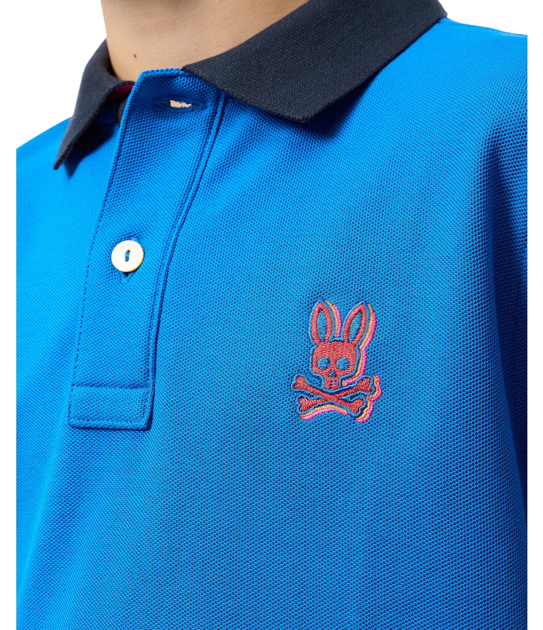 Psycho Bunny Big Boys 7-20 Short Sleeve Sanderson Pique Polo Shirt