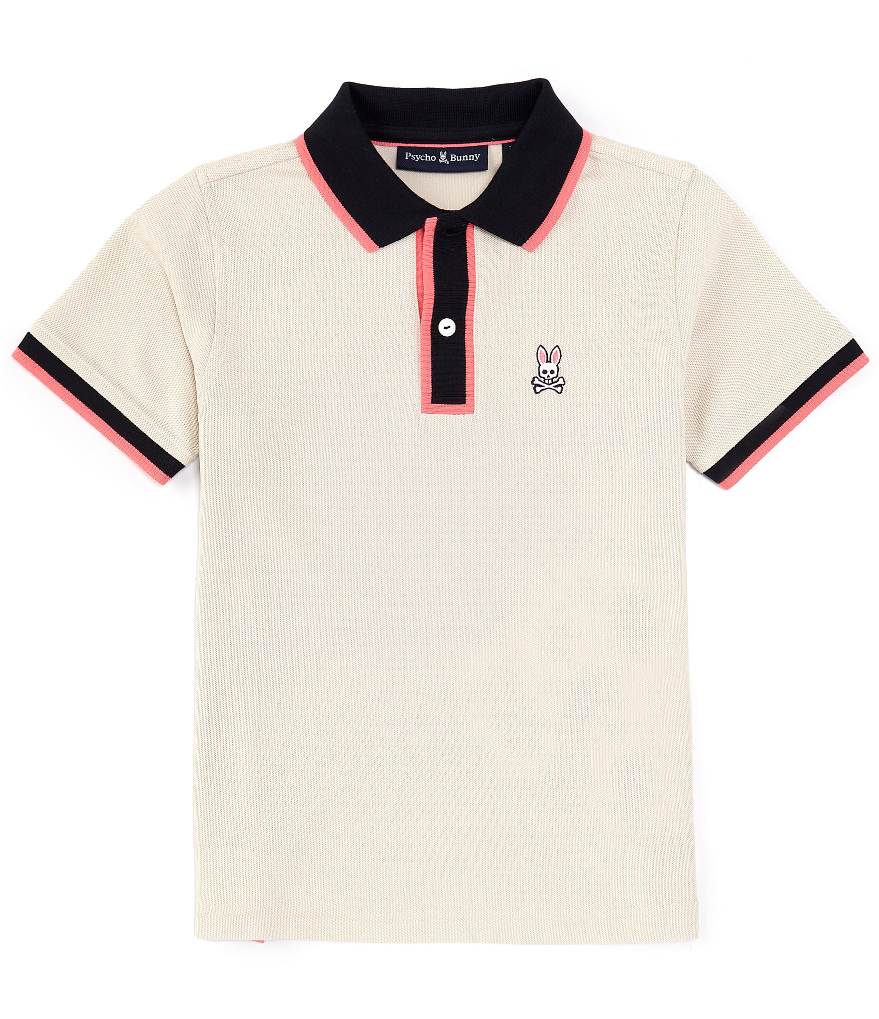 Psycho Bunny Big Boys 7-20 Short Sleeve Westbury Pique Polo Shirt