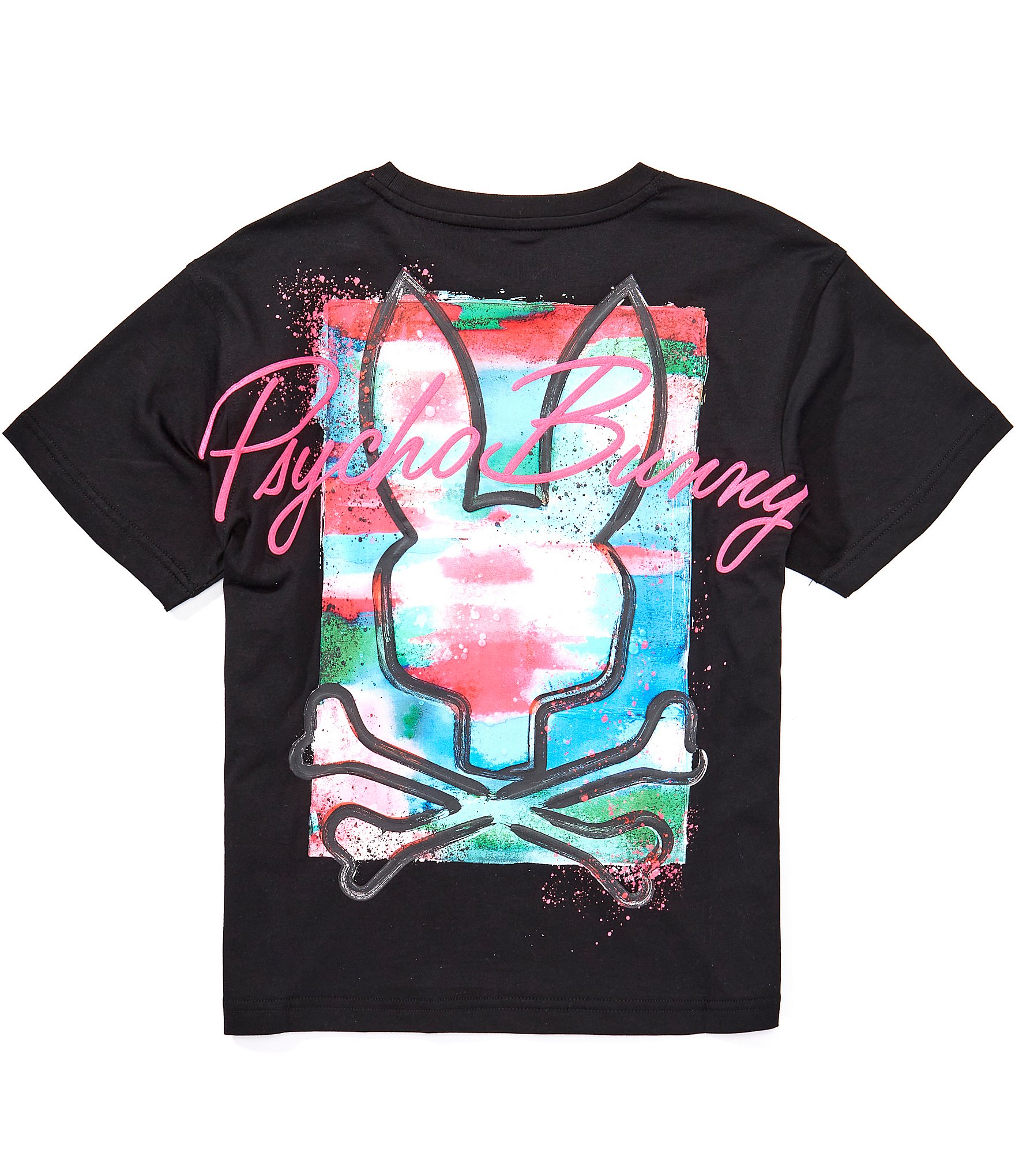 Psycho Bunny Big Boys Isaac Short Sleeve Relaxed Fit Tee