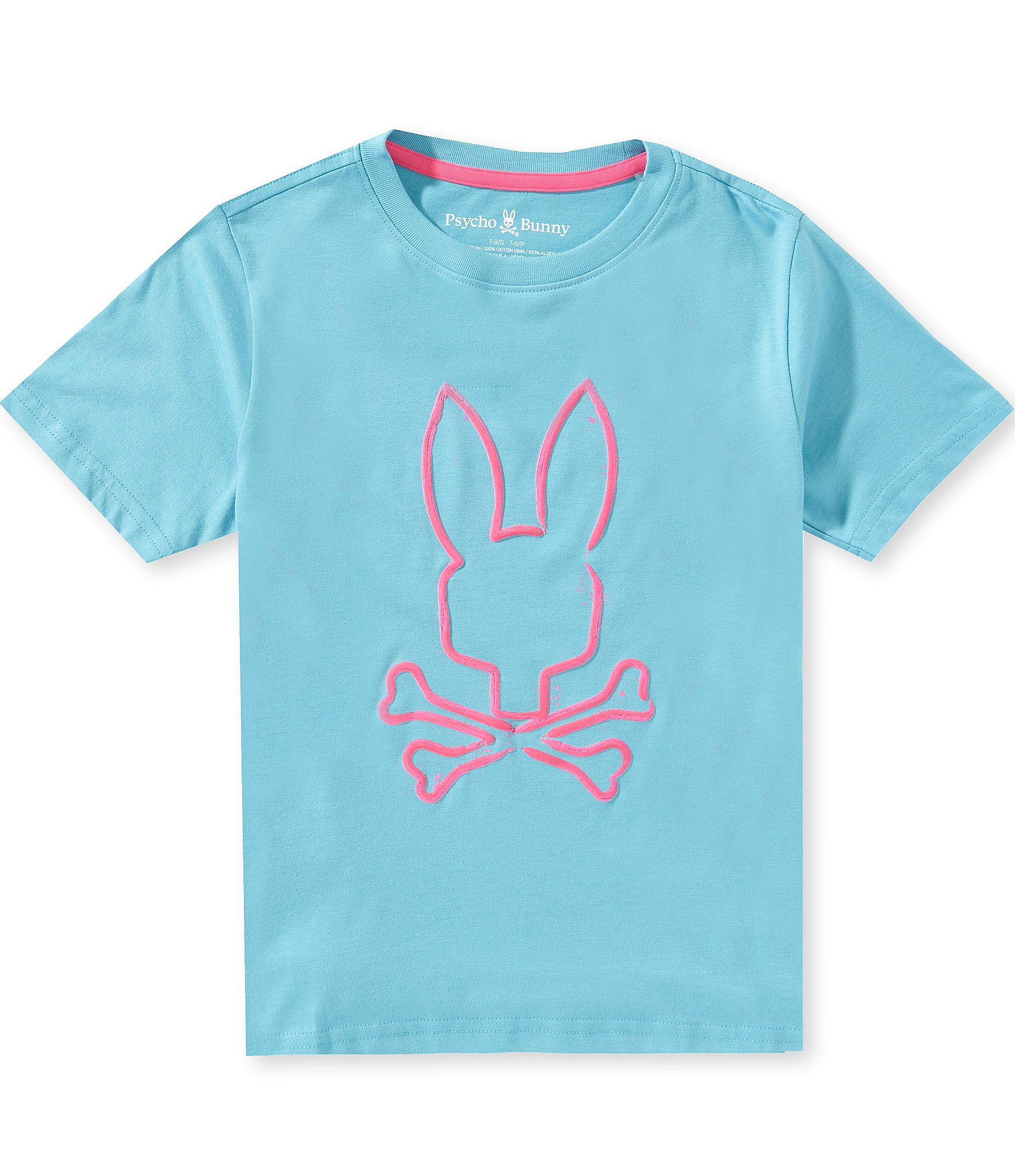 Psycho Bunny Big Boys Short Sleeve Duncan Graphic Tee