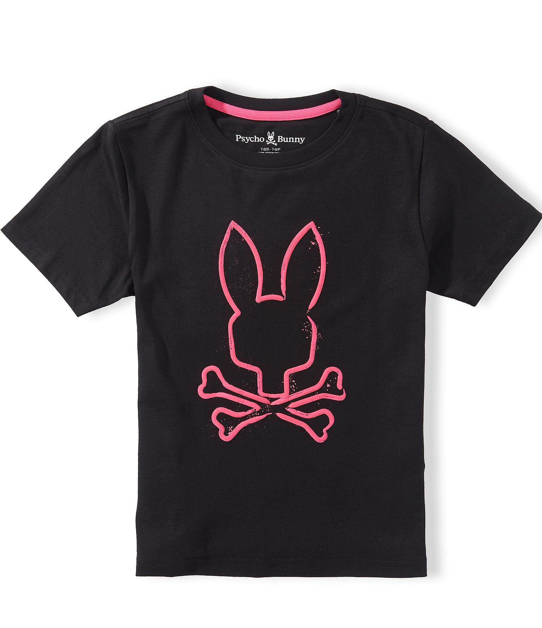 Psycho Bunny Big Boys Short Sleeve Duncan Graphic Tee