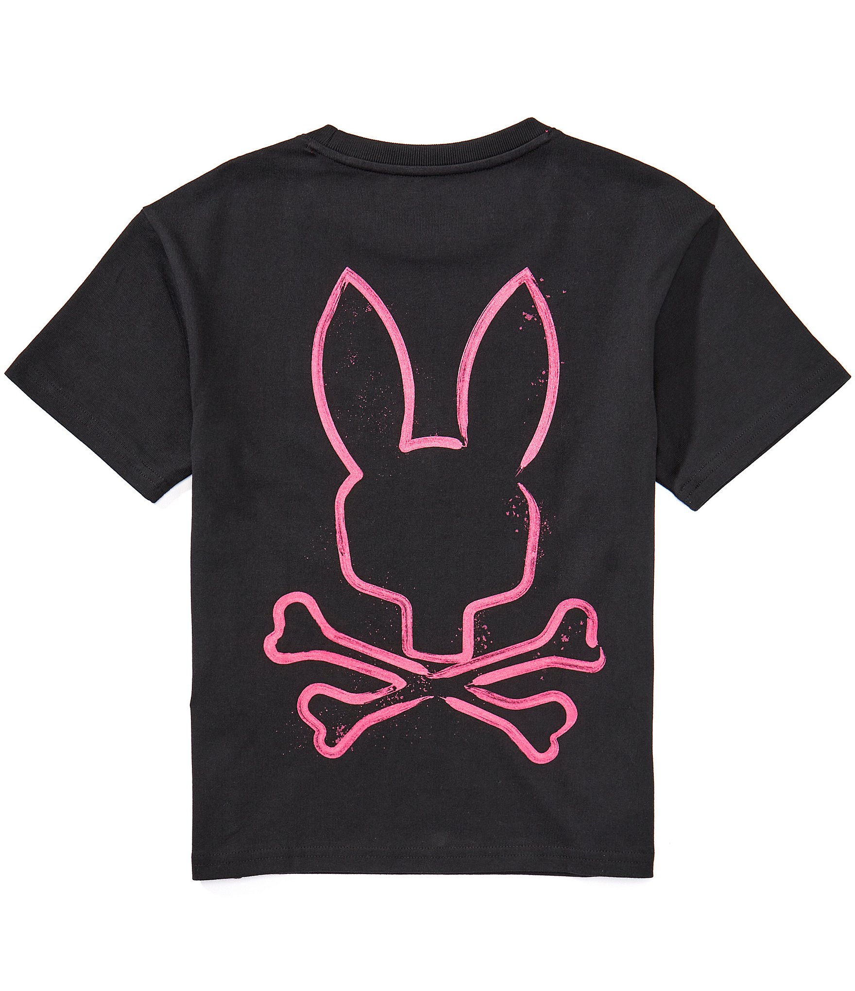 Psycho Bunny Big Boys Short Sleeve Duncan Wordmark Graphic Tee