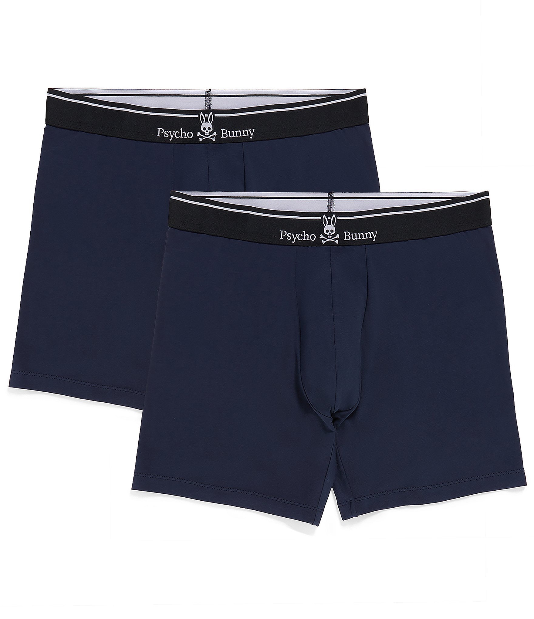 Psycho Bunny Waistband Logo Boxer Briefs 2-Pack