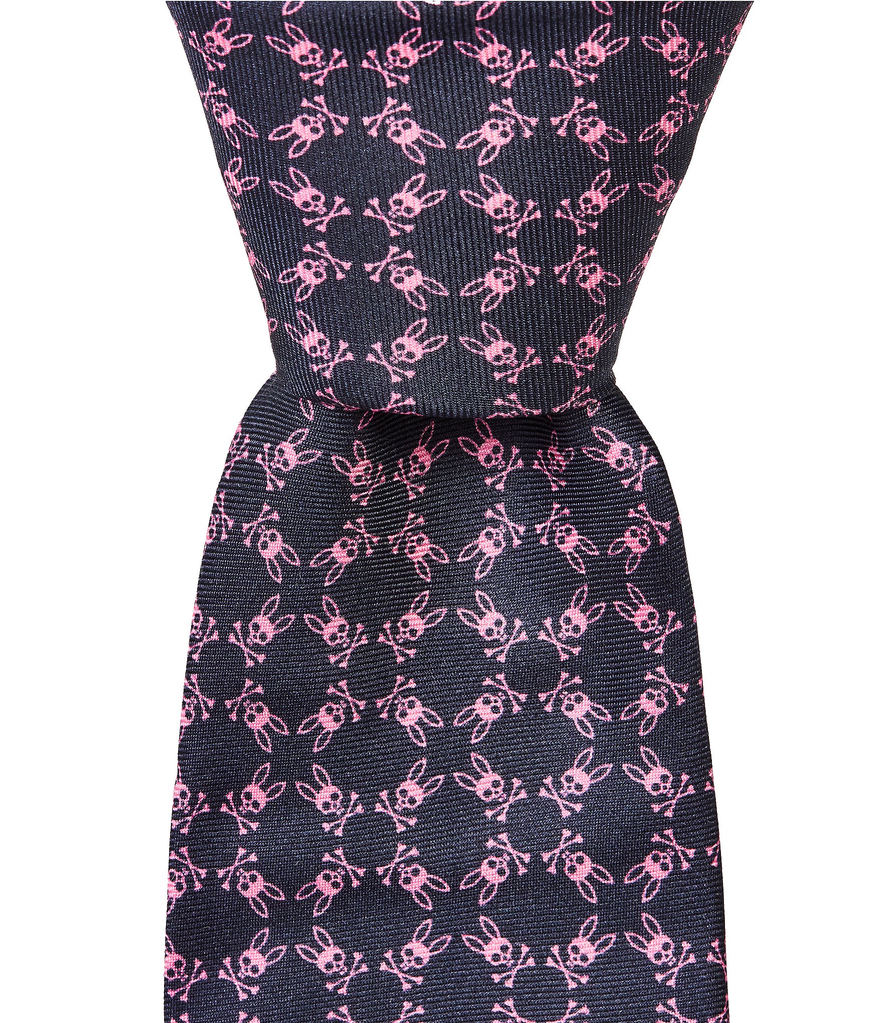 Psycho Bunny Bunny Circle Traditional Jacquard Silk Tie