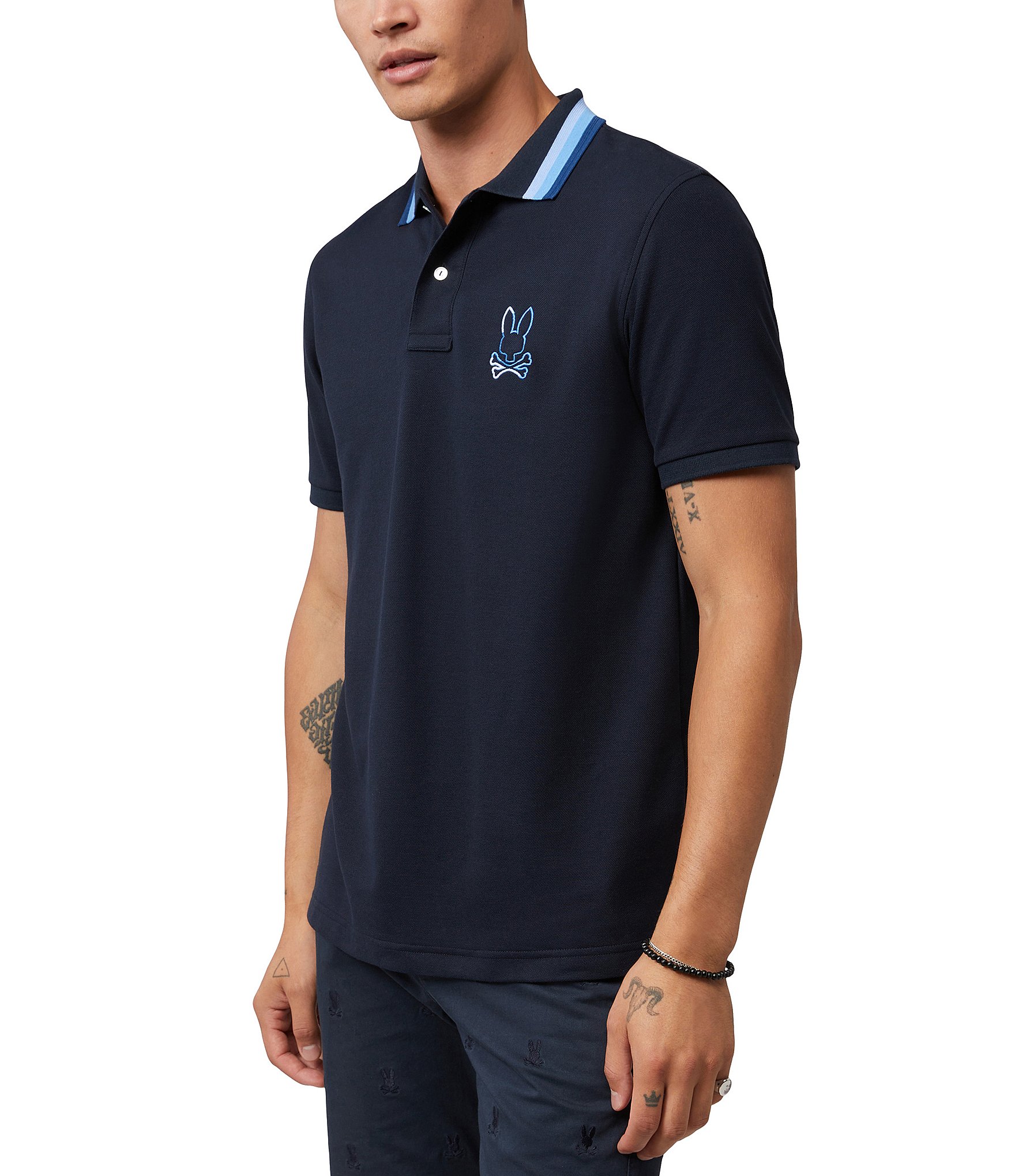 Psycho Bunny Calle Short-Sleeve Polo Shirt | Dillard's