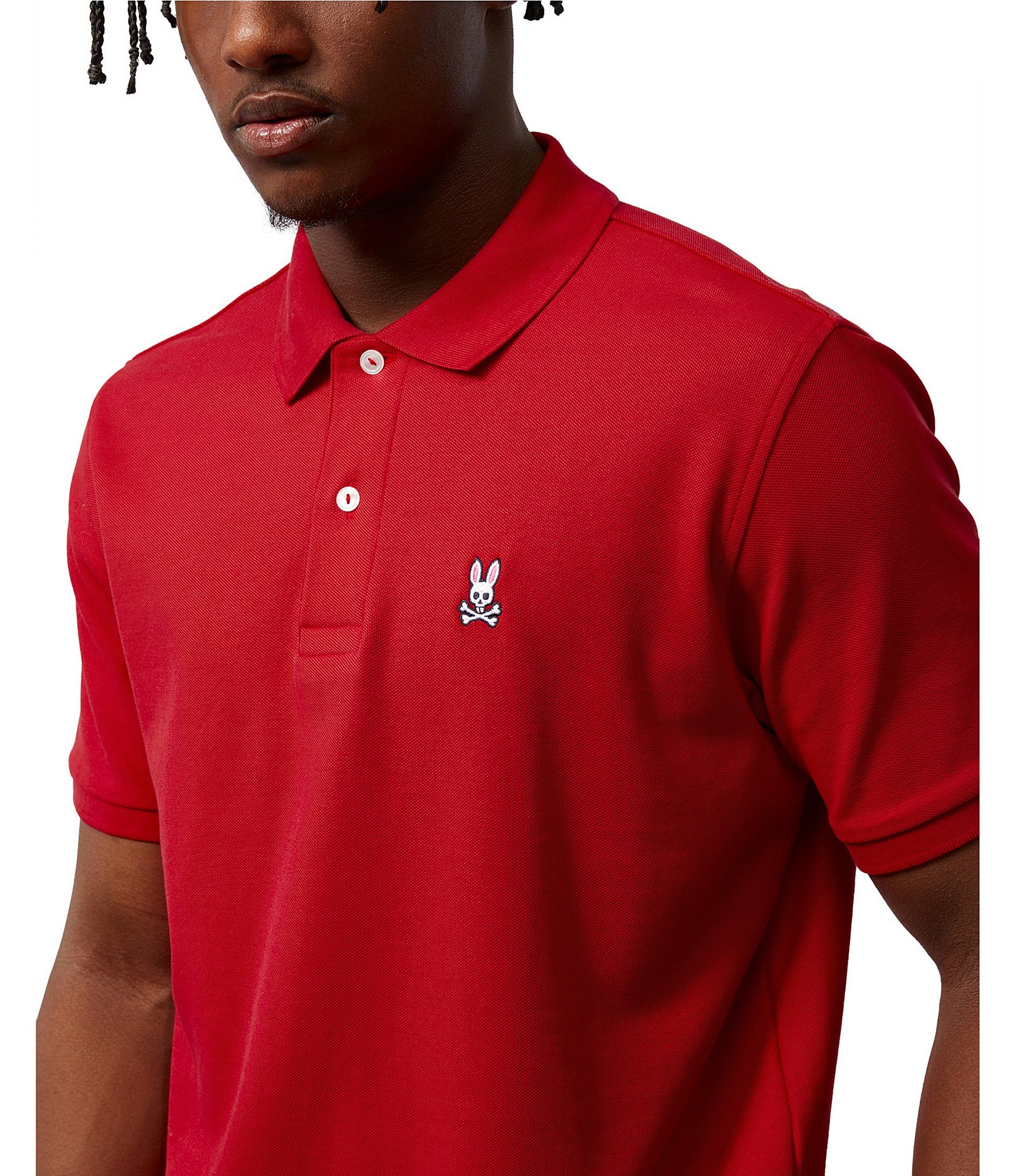 Psycho Bunny Classic Short Sleeve Solid Polo Shirt