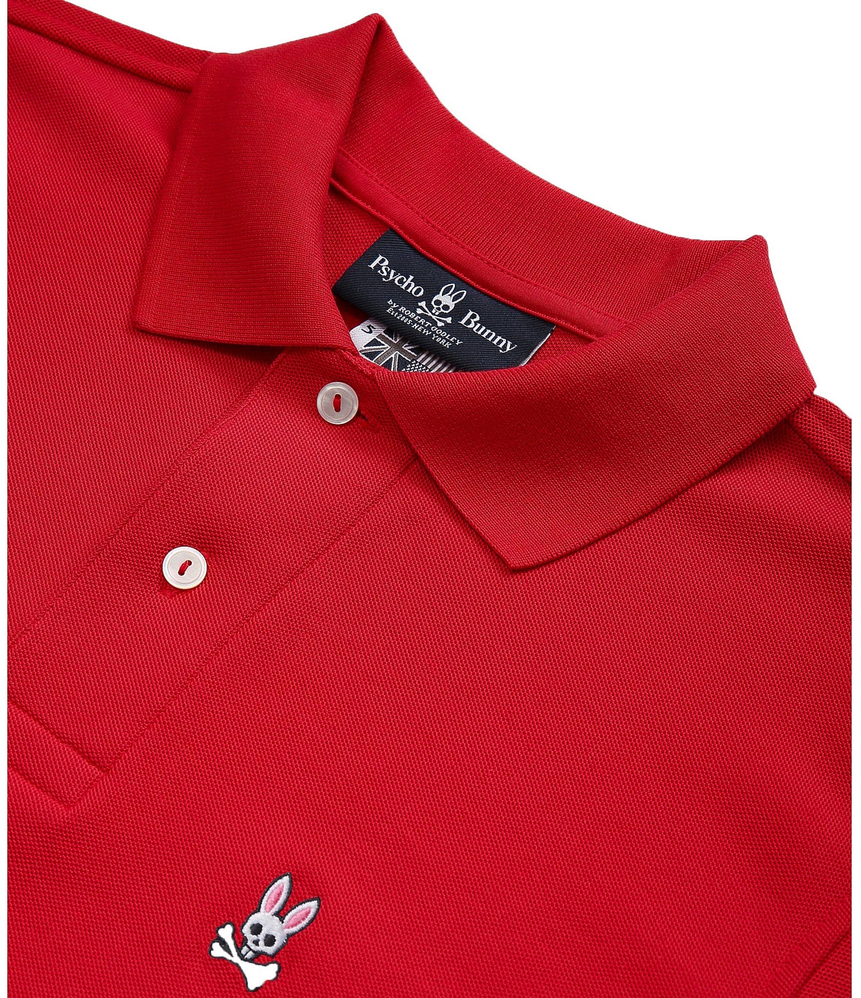 Psycho Bunny Classic Short Sleeve Solid Polo Shirt