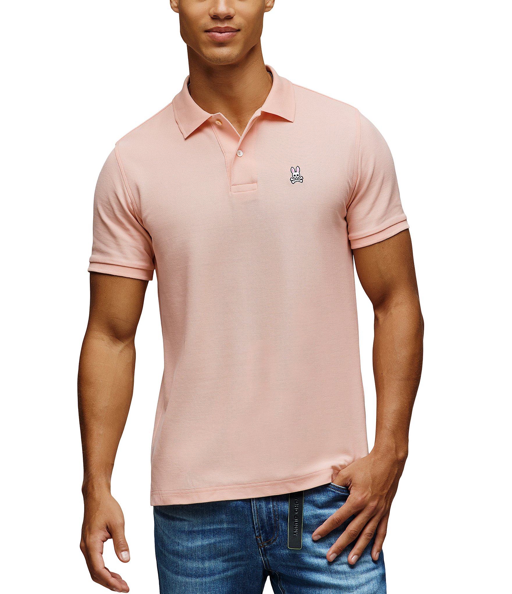 Psycho Bunny Classic Short Sleeve Solid Polo Shirt