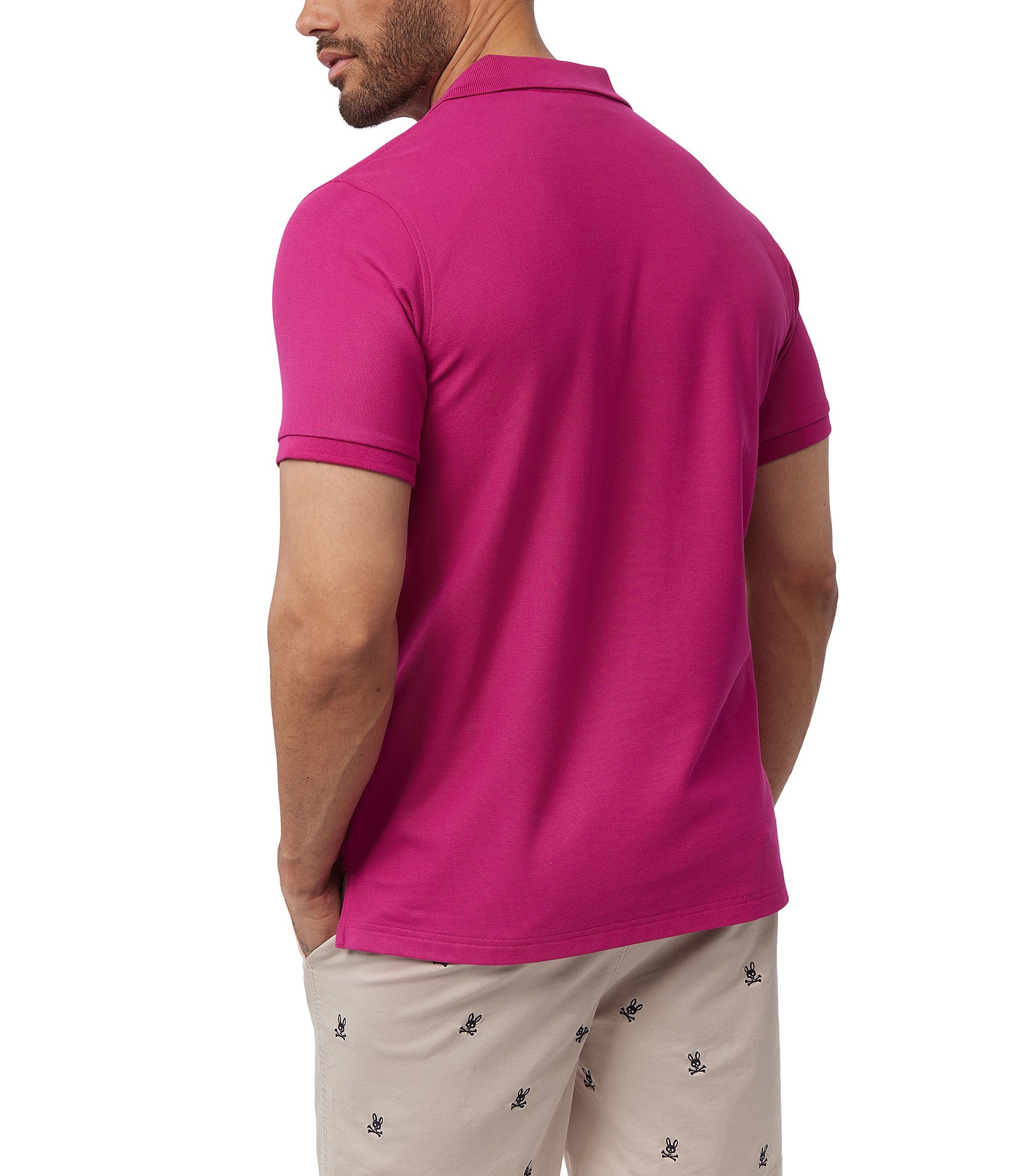 Psycho Bunny Classic Short Sleeve Solid Polo Shirt