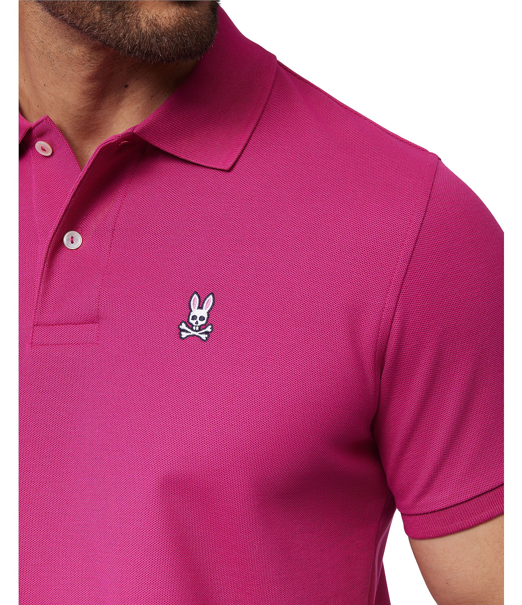 Psycho Bunny Classic Short Sleeve Solid Polo Shirt