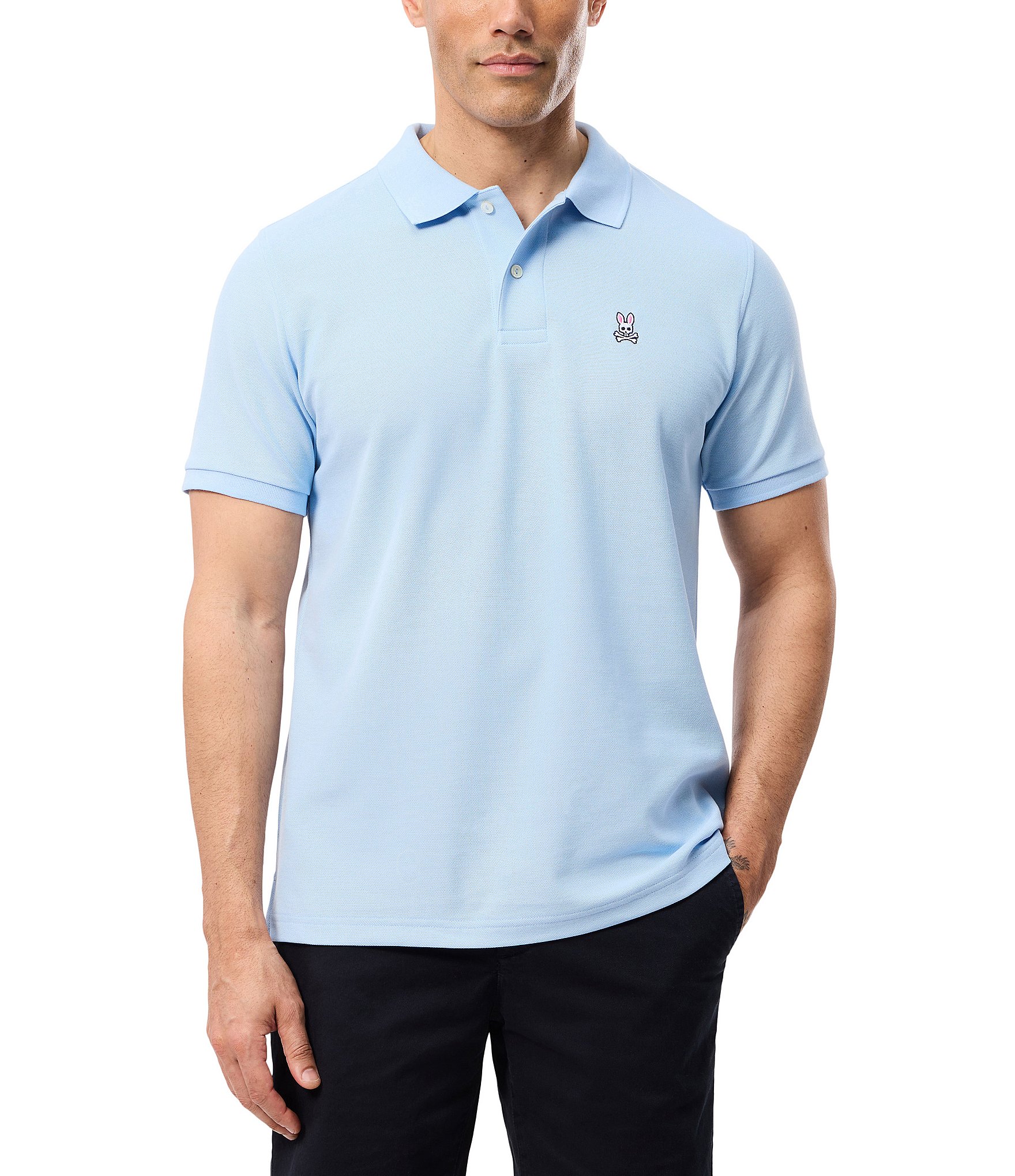 Psycho Bunny Classic Short Sleeve Solid Polo Shirt