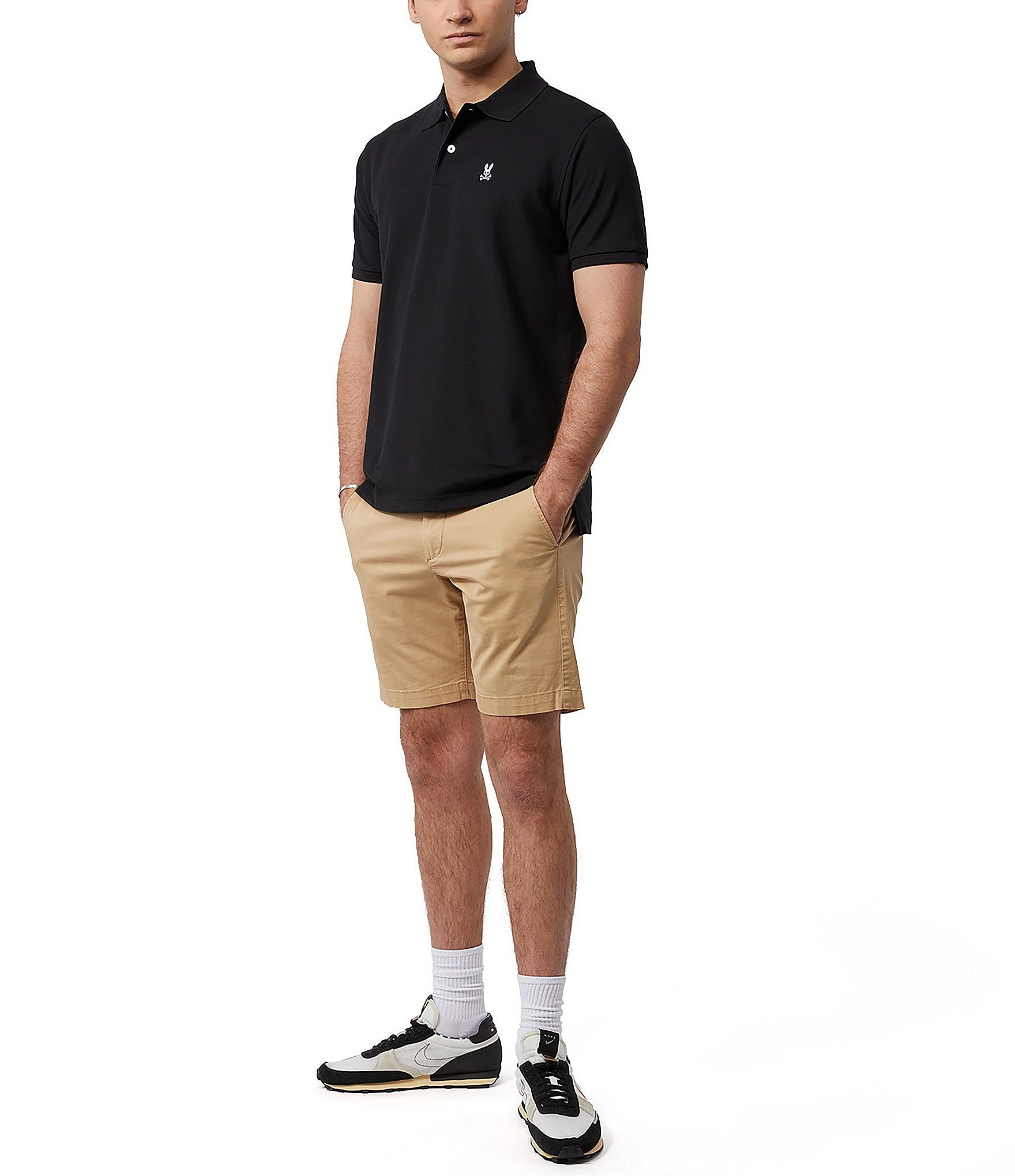 Psycho Bunny Classic Short Sleeve Solid Polo Shirt