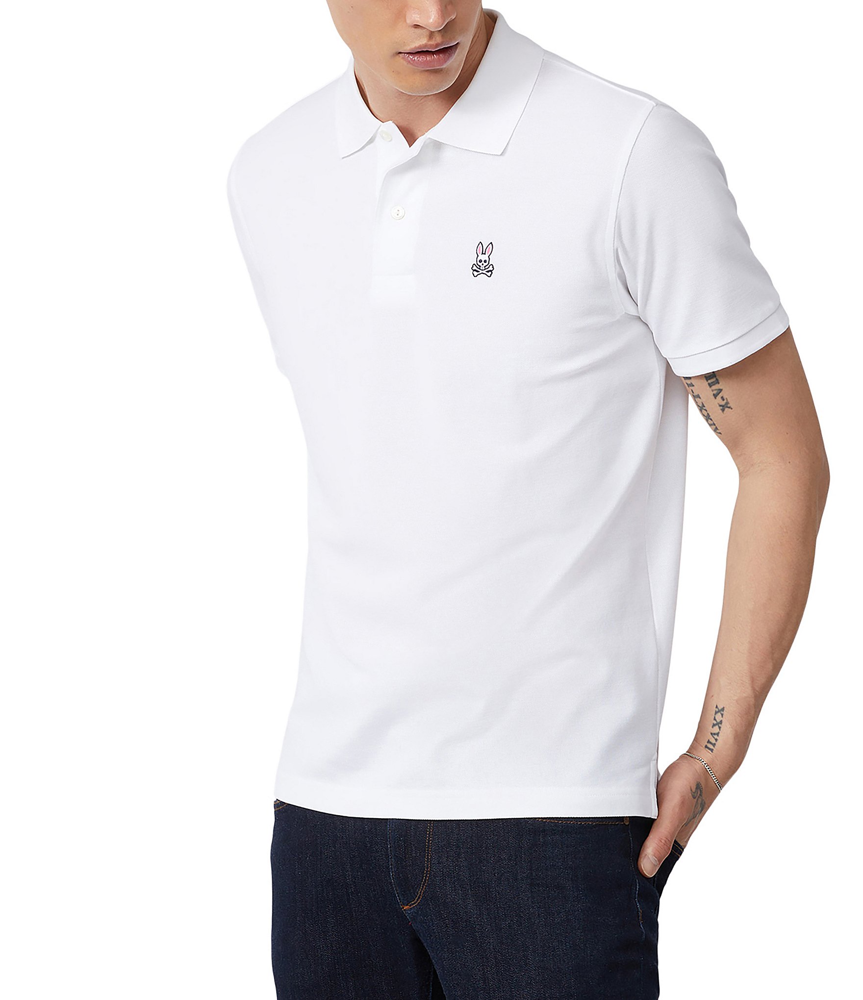 Psycho Bunny Classic Short Sleeve Solid Polo Shirt