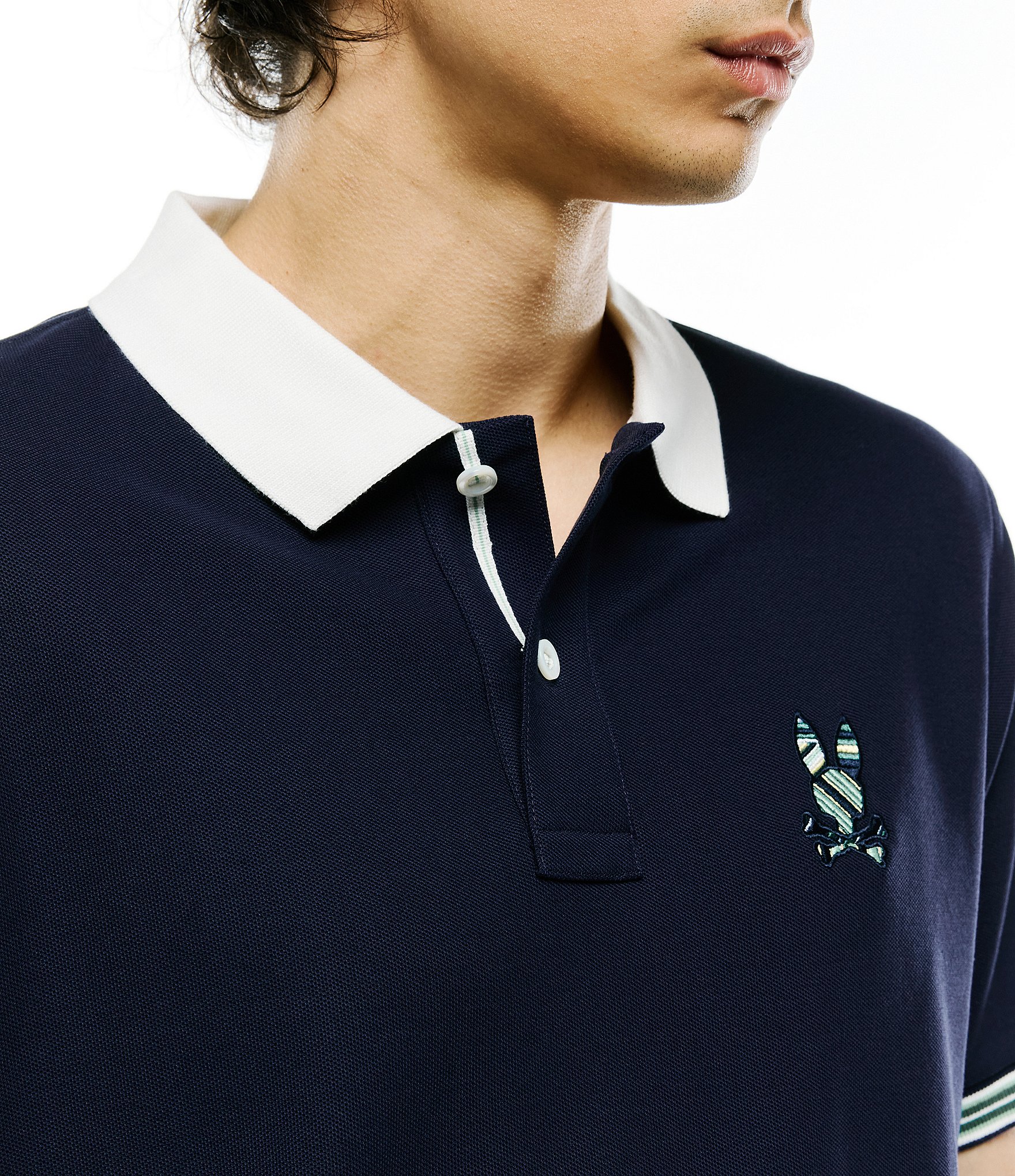 Psycho Bunny Drew Pique Short Sleeve Polo Shirt