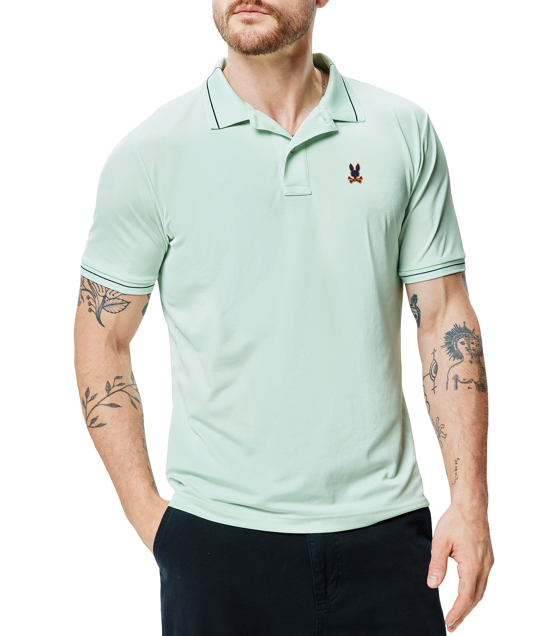 Psycho Bunny Edwin Sport Short Sleeve Polo Shirt