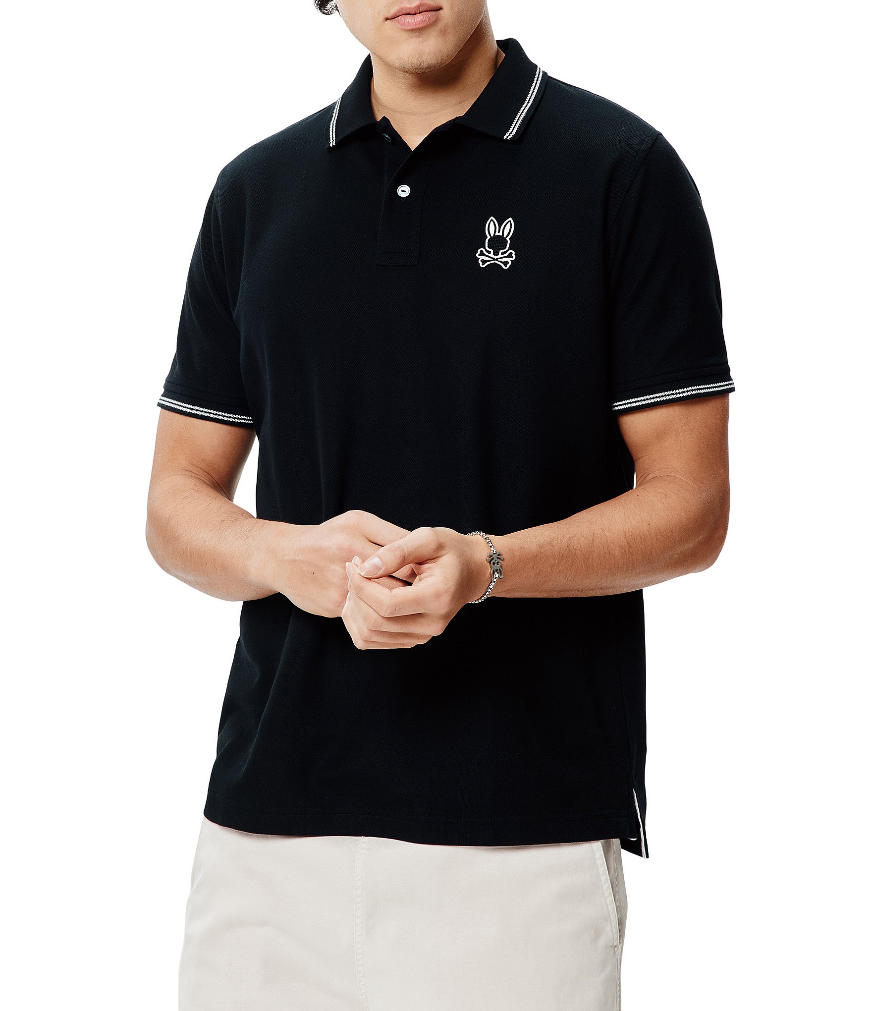 Psycho Bunny Elijah Pique Short Sleeve Polo Shirt