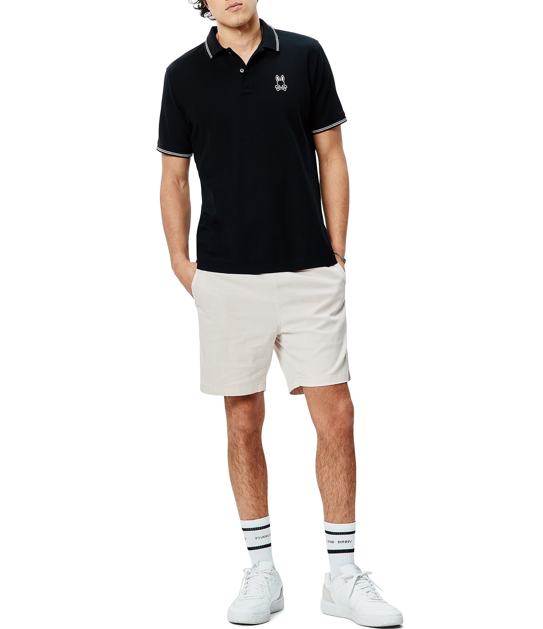 Psycho Bunny Elijah Pique Short Sleeve Polo Shirt