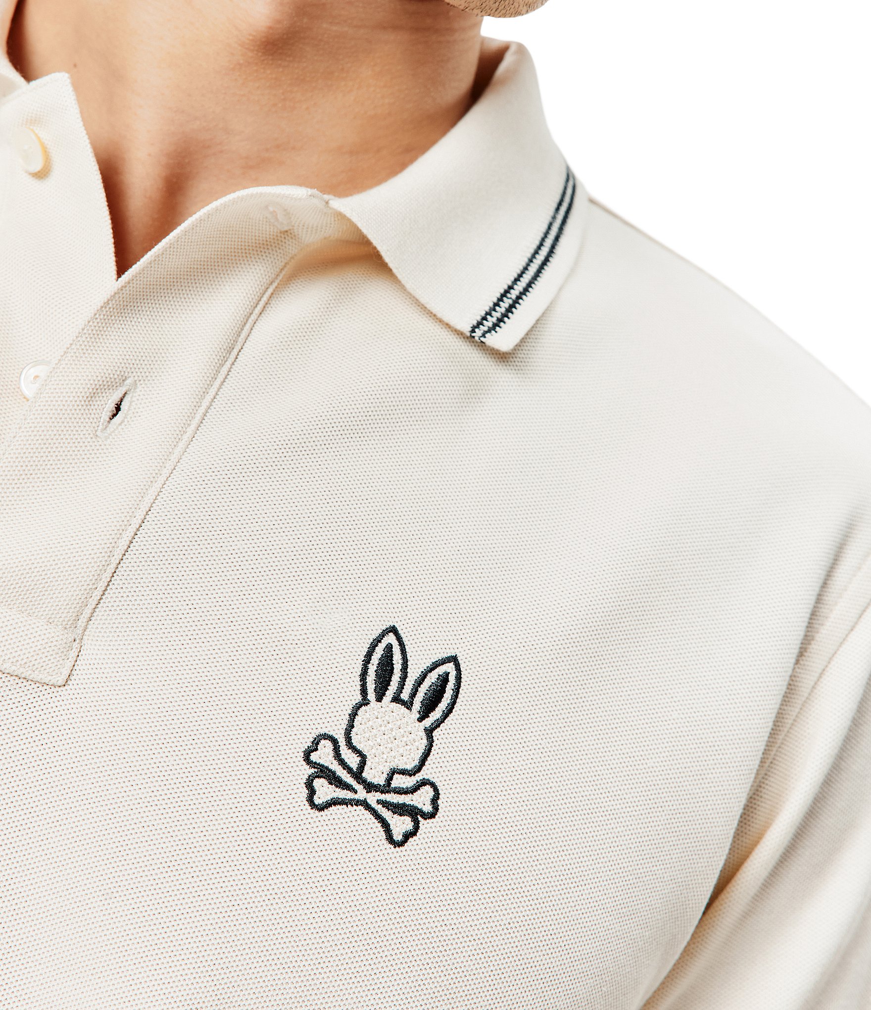 Psycho Bunny Elijah Pique Short Sleeve Polo Shirt