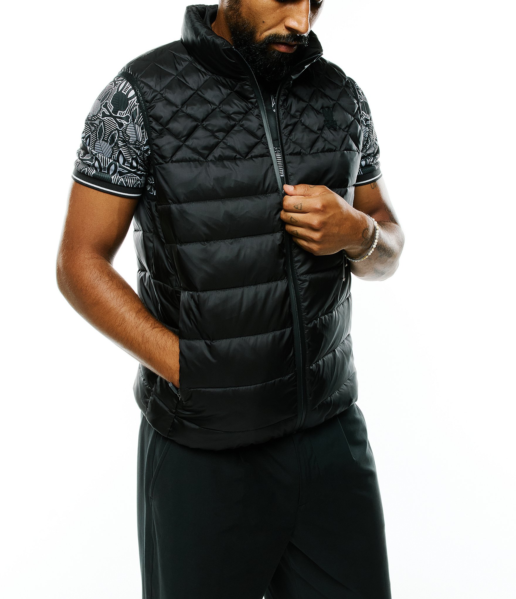 Psycho Bunny Emerik Sleeveless Puffer Vest