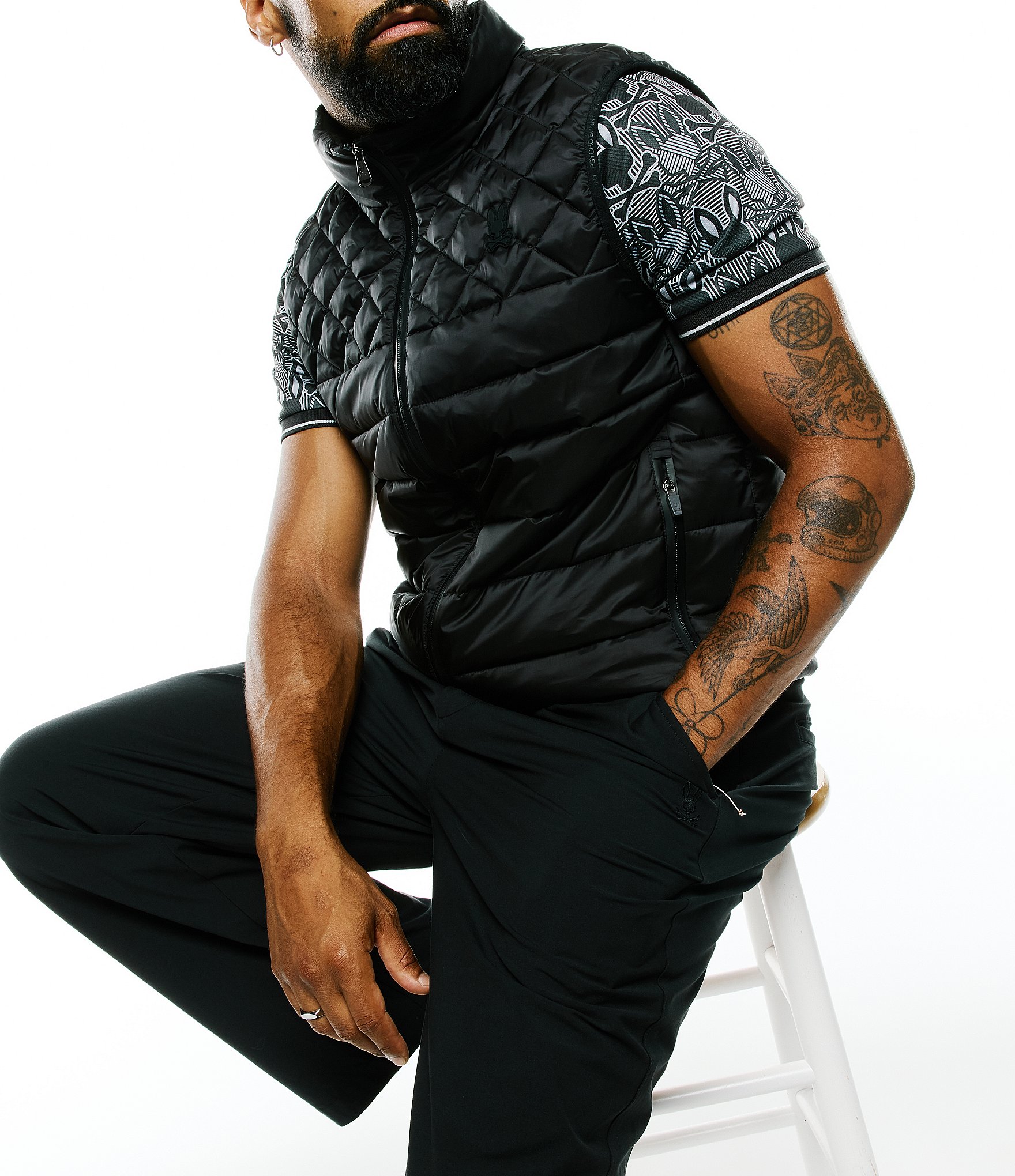 Psycho Bunny Emerik Sleeveless Puffer Vest