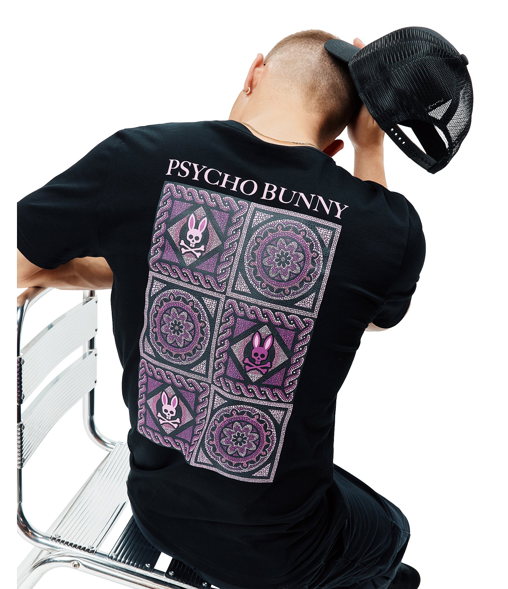Psycho Bunny Frank Back Graphic Short Sleeve T-Shirt