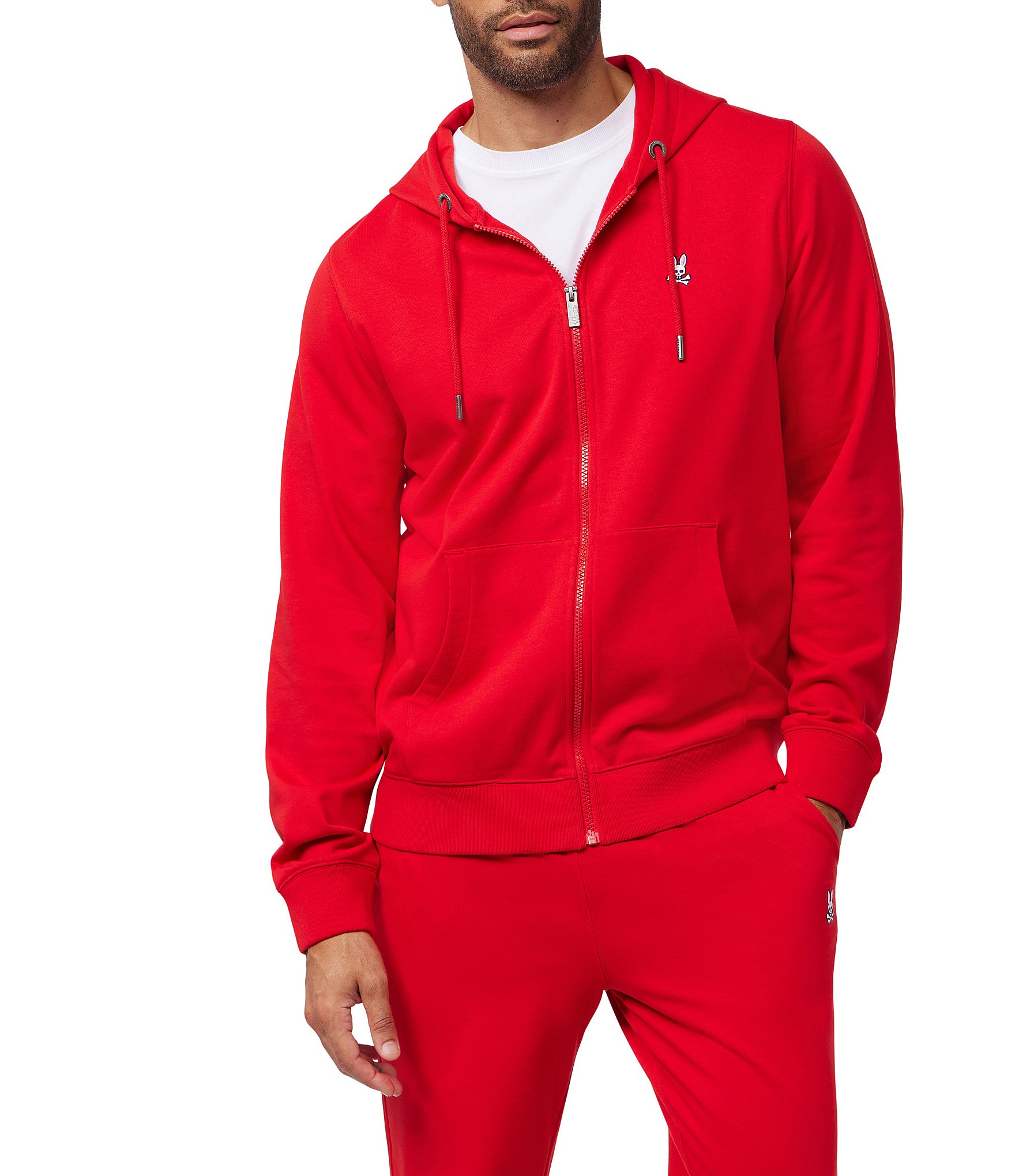 Psycho Bunny French Terry Full-Zip Hoodie | Dillard's