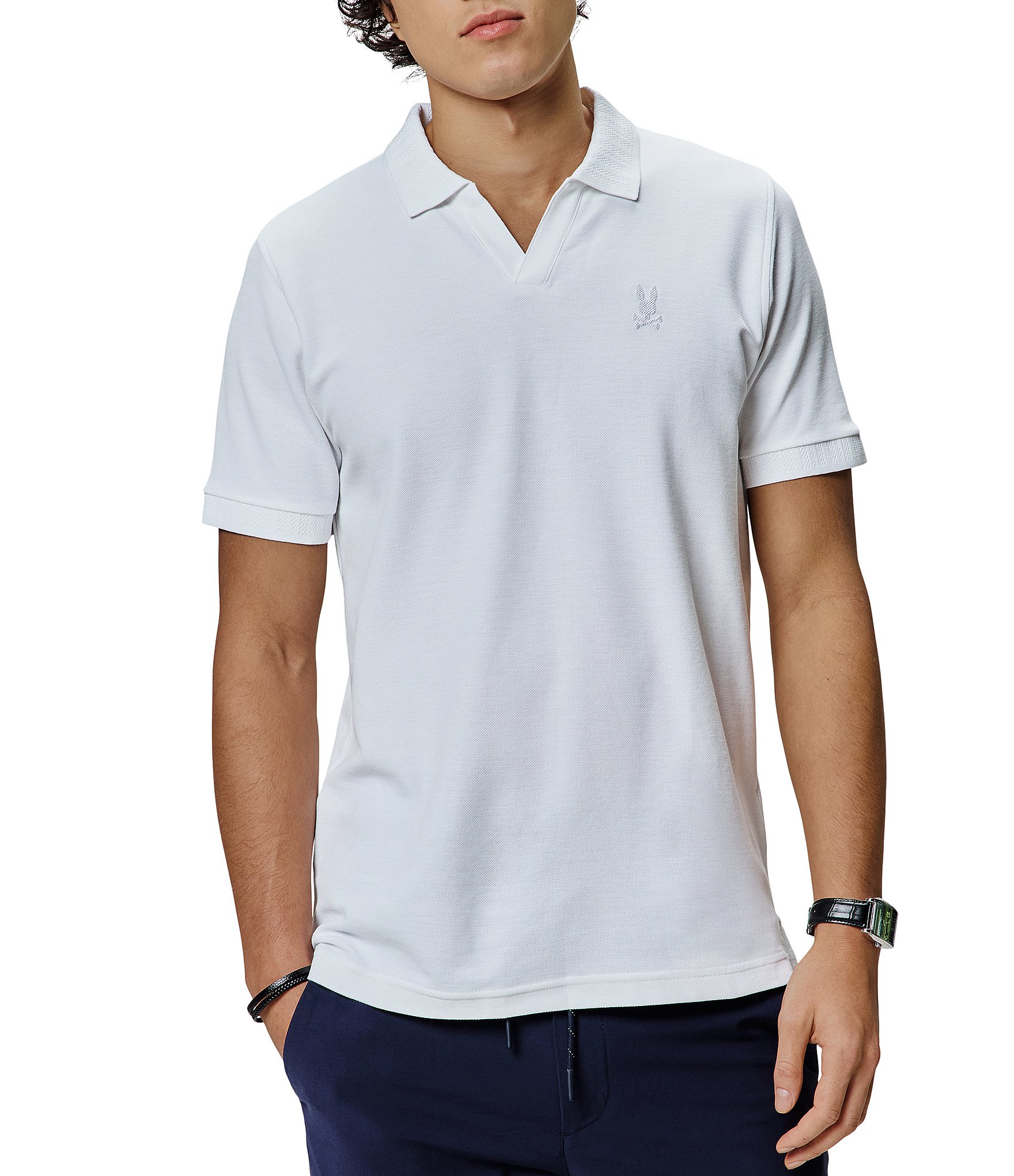 Psycho Bunny Geoffrey Pique Short Sleeve Polo Shirt