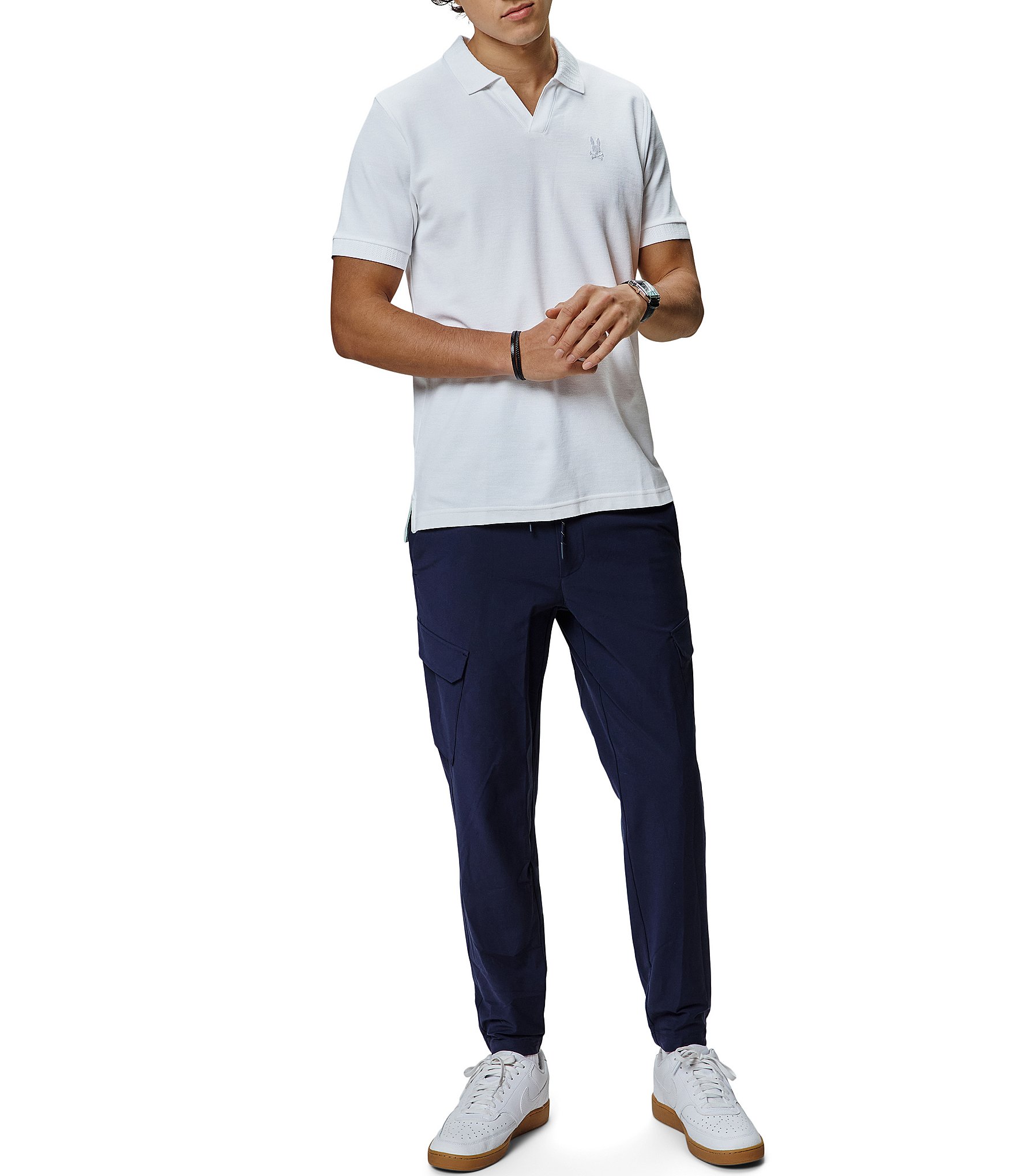 Psycho Bunny Geoffrey Pique Short Sleeve Polo Shirt