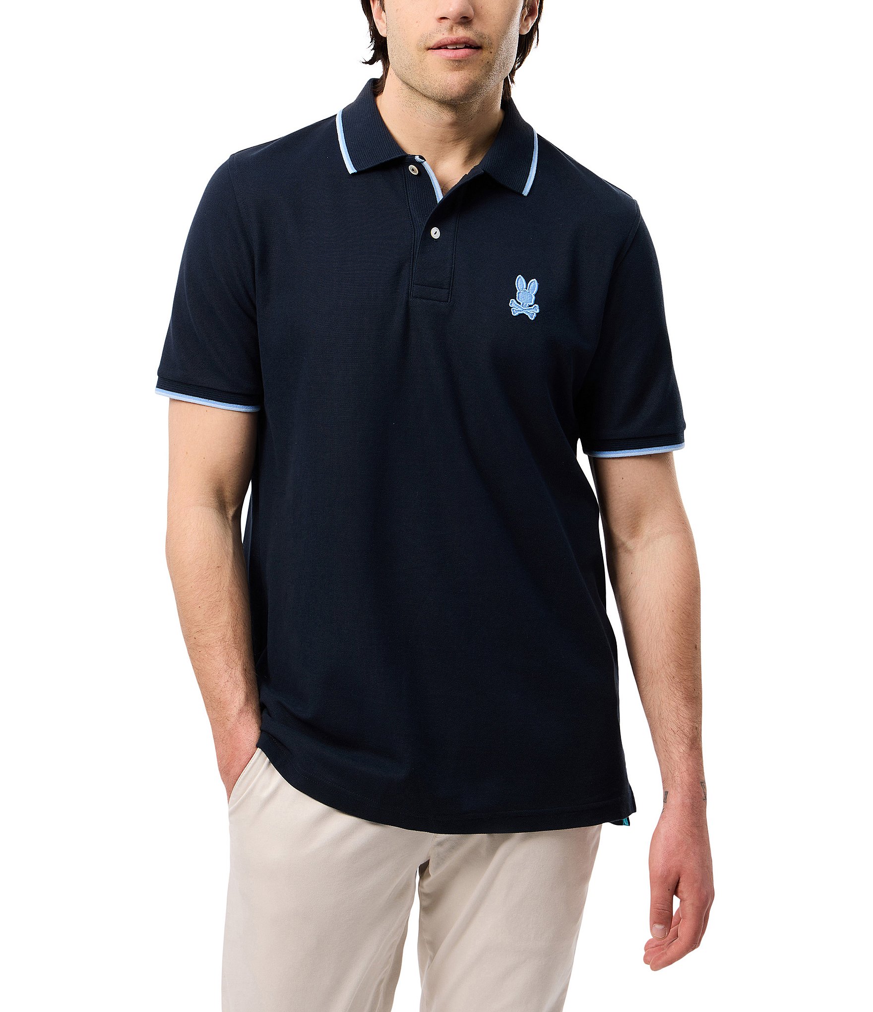 Psycho Bunny Houston Pique Short Sleeve Polo Shirt