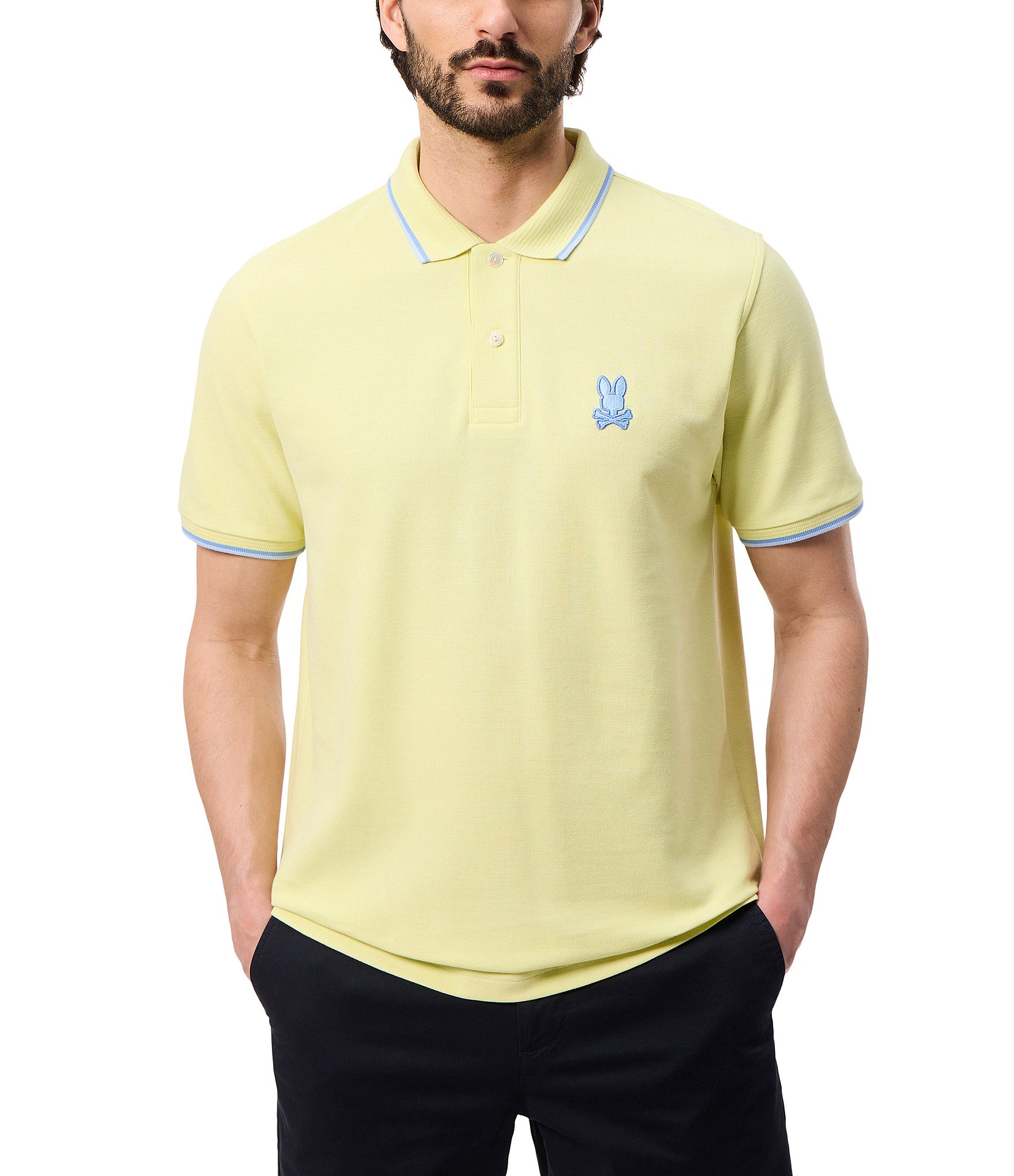 Psycho Bunny Houston Pique Short Sleeve Polo Shirt