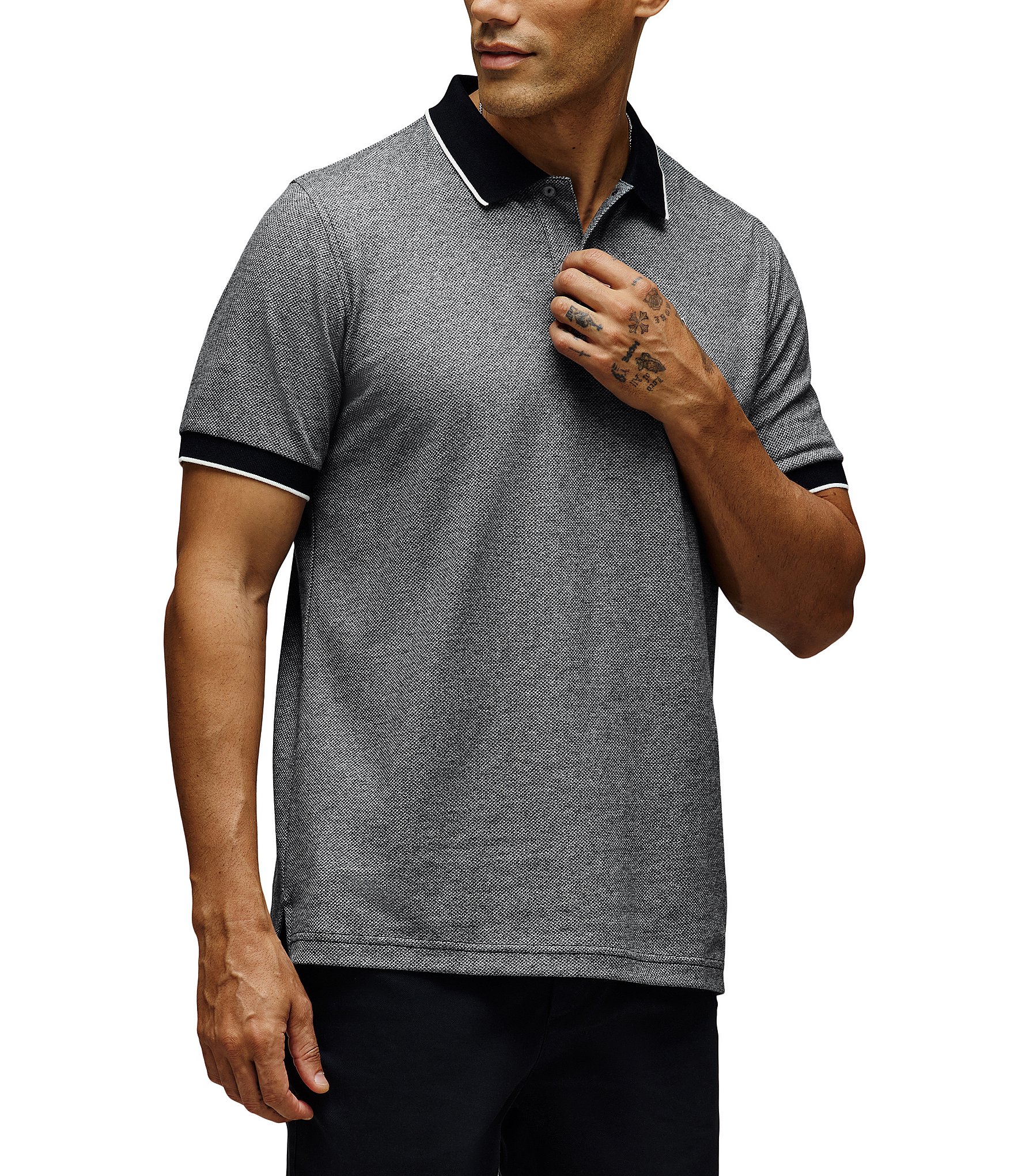 Psycho Bunny Indigo Jersey Crepe Polo Shirt