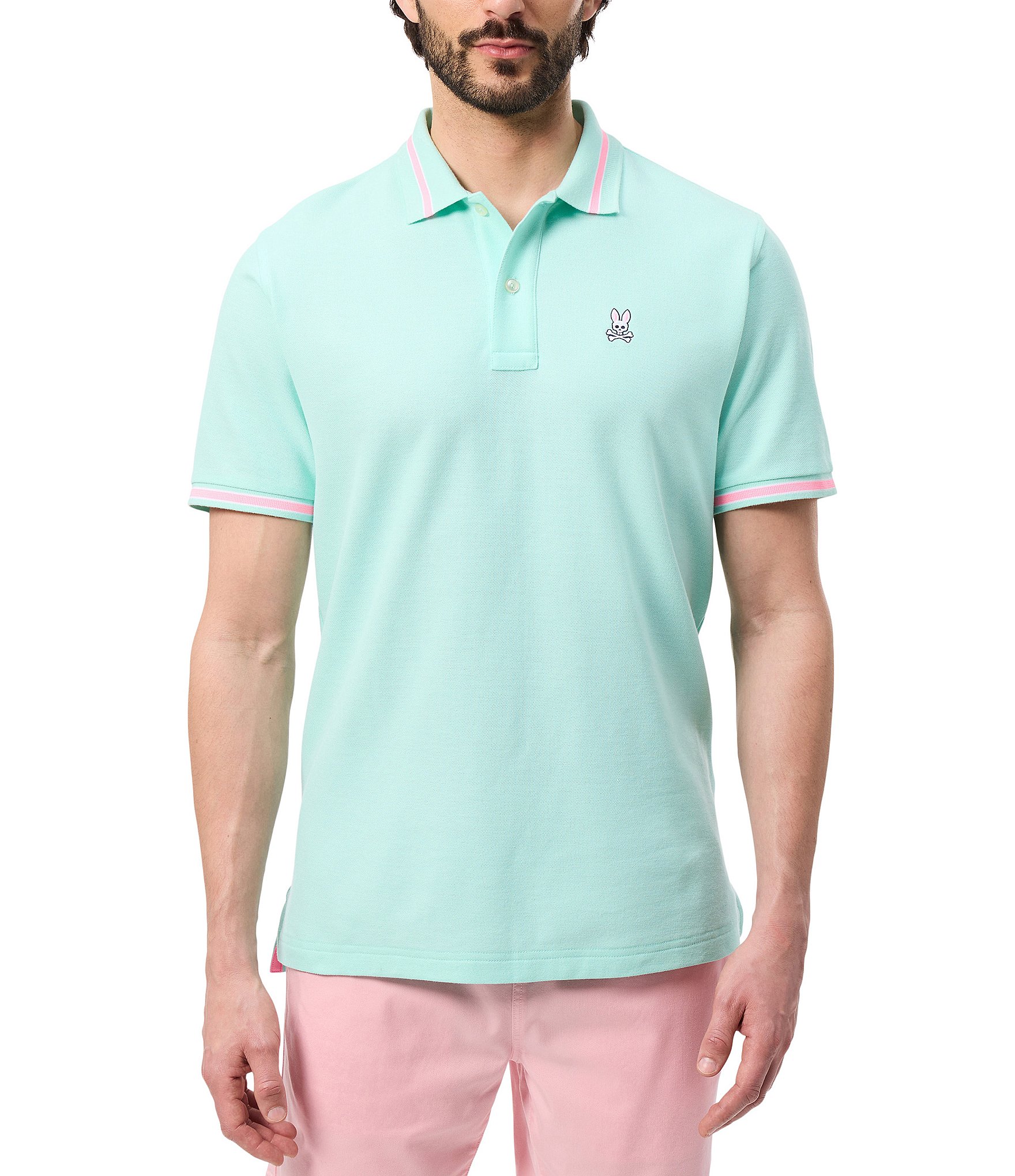 Psycho Bunny Irving Pique Short Sleeve Polo Shirt