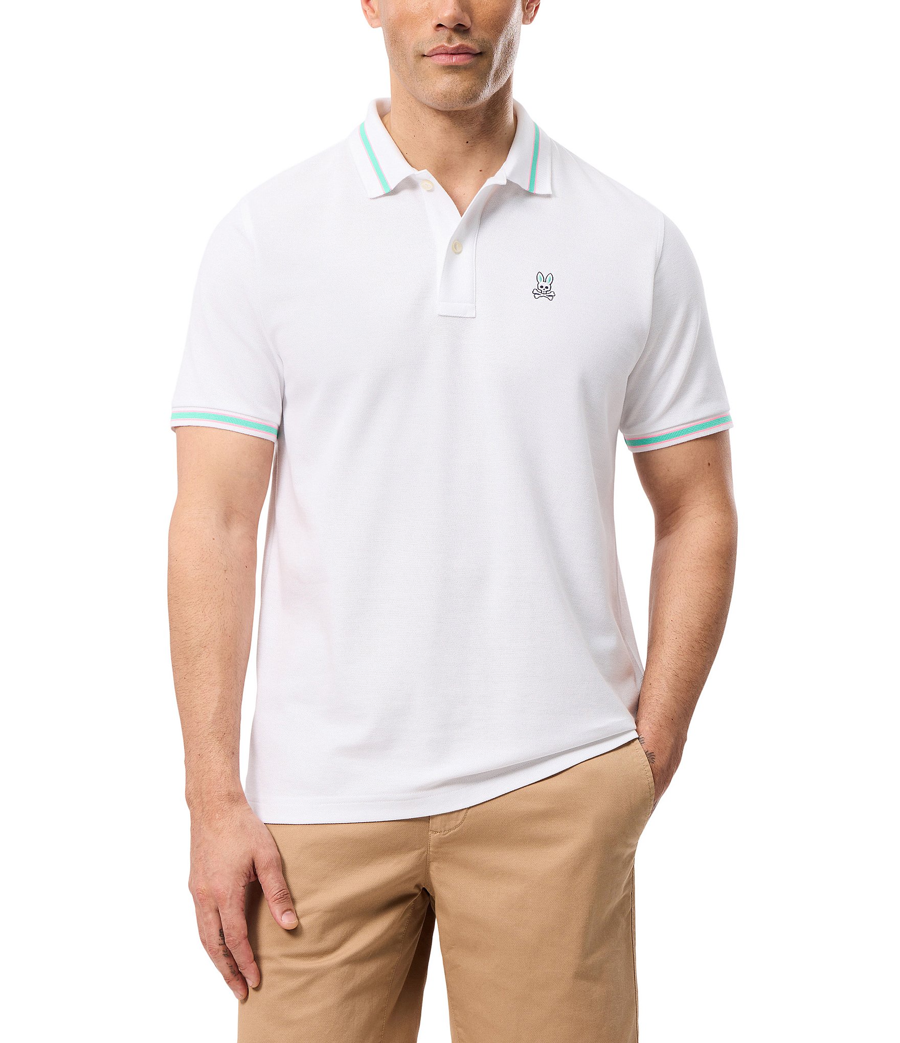 Psycho Bunny Irving Pique Short Sleeve Polo Shirt