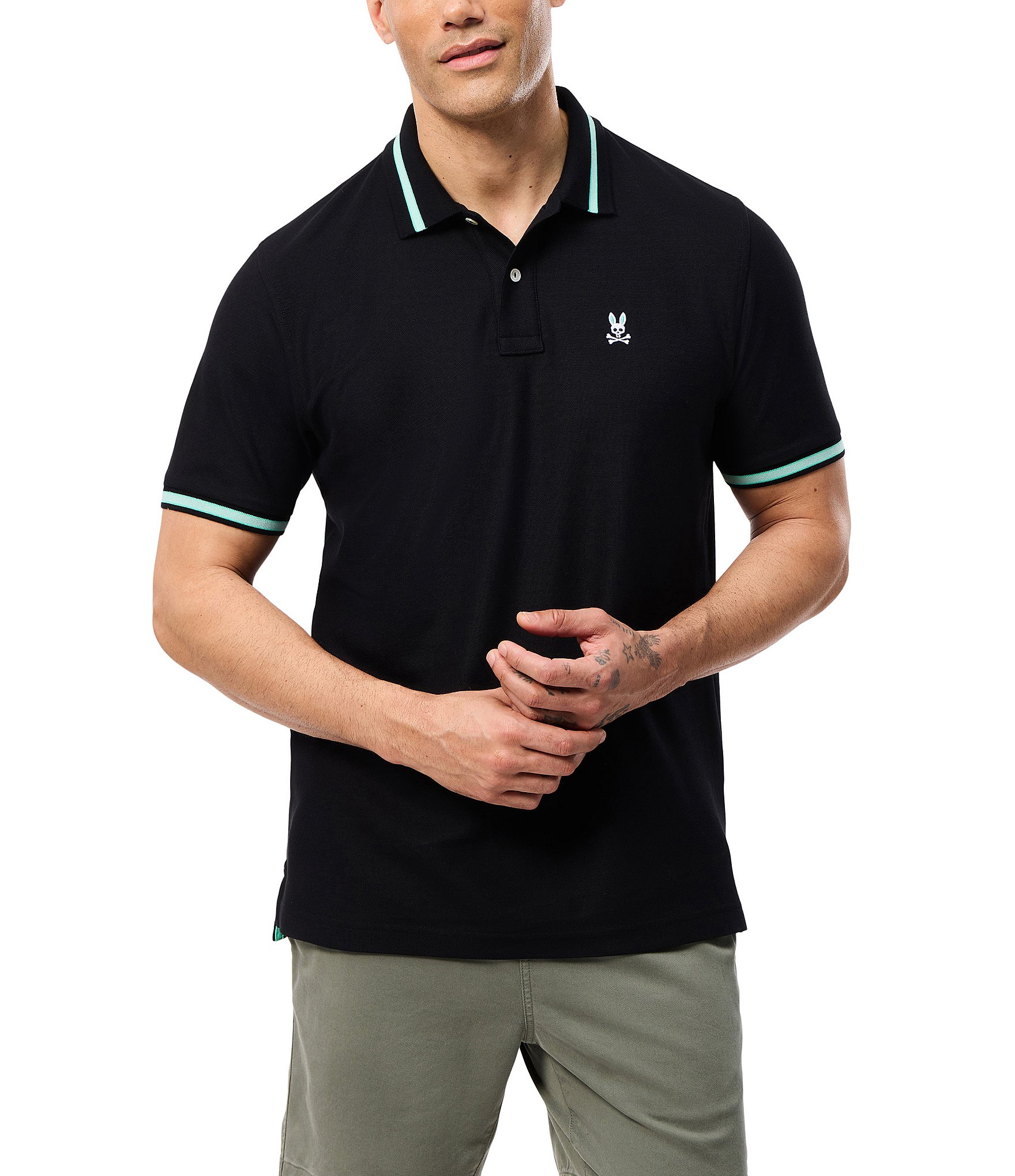 Psycho Bunny Irving Pique Short Sleeve Polo Shirt