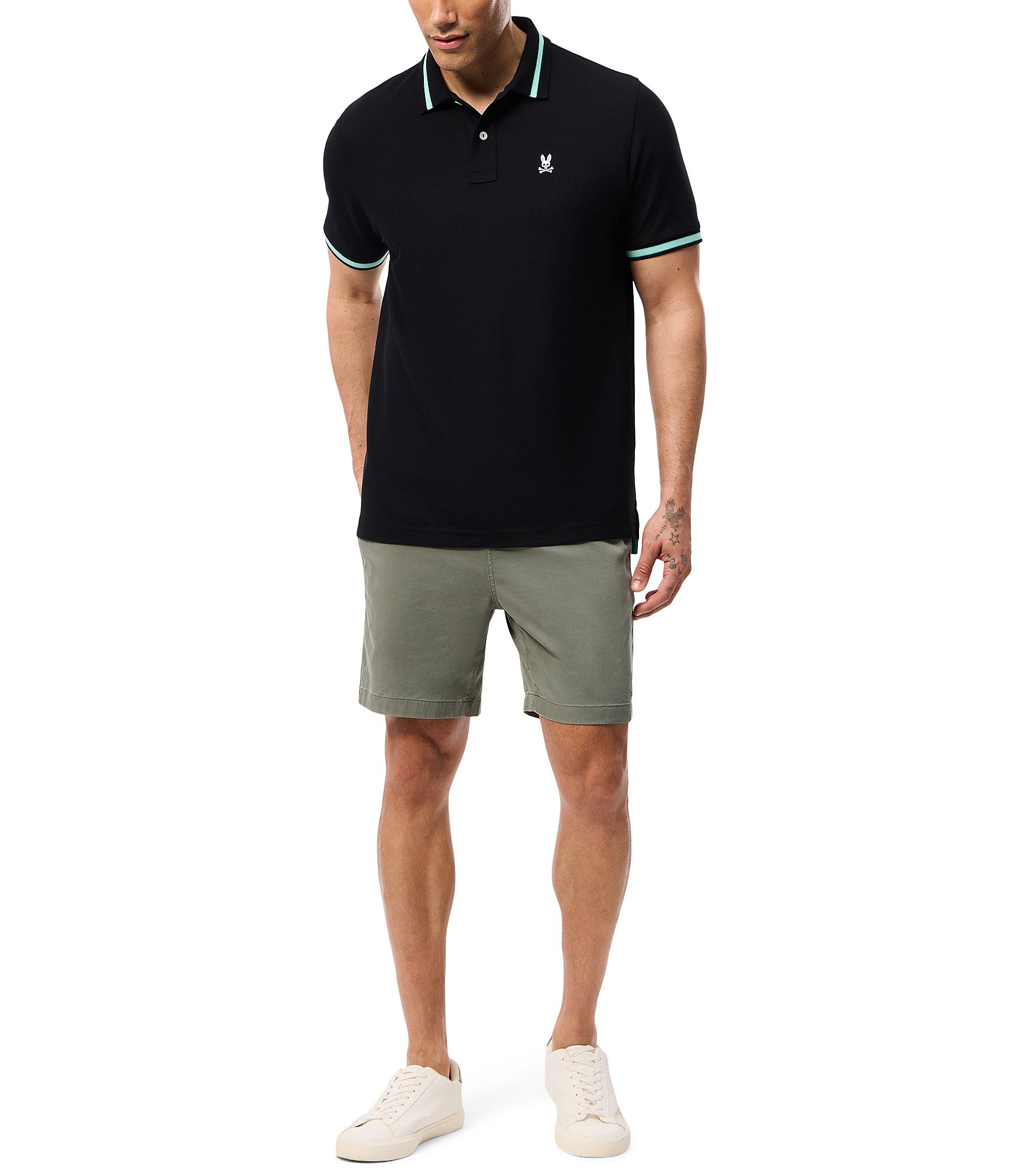 Psycho Bunny Irving Pique Short Sleeve Polo Shirt