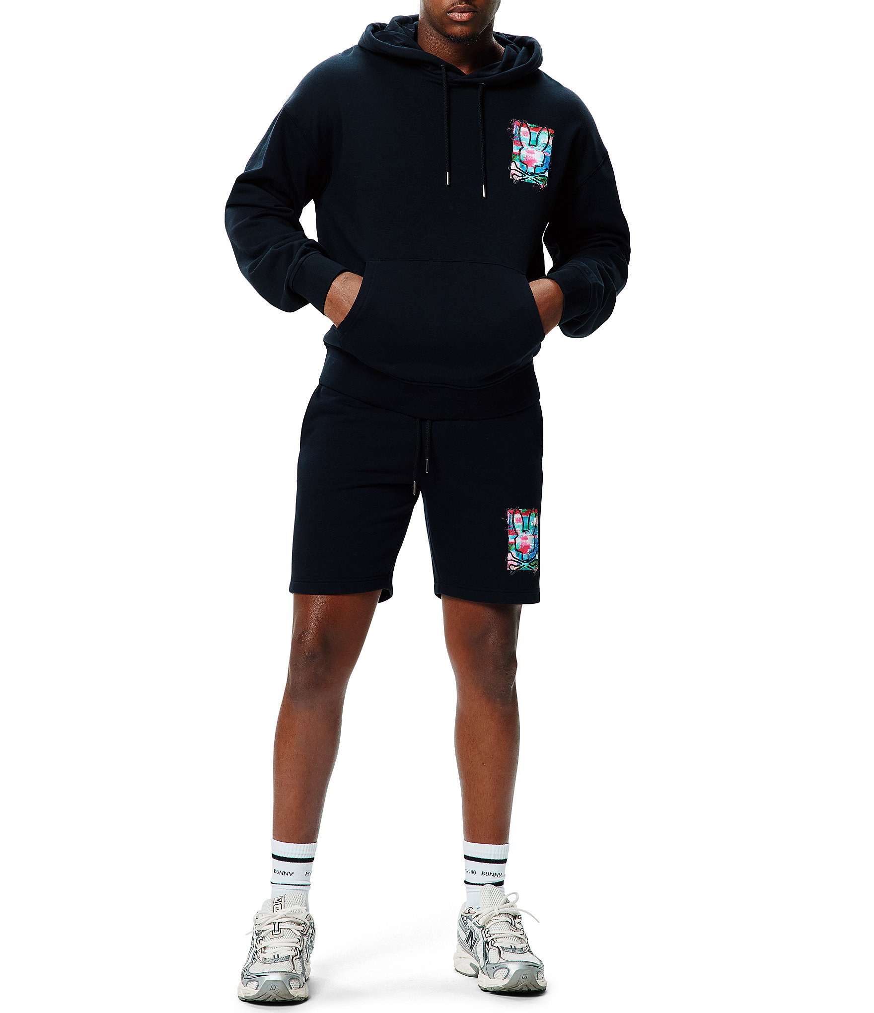 Psycho Bunny Isaac Print 8#double; Inseam Shorts
