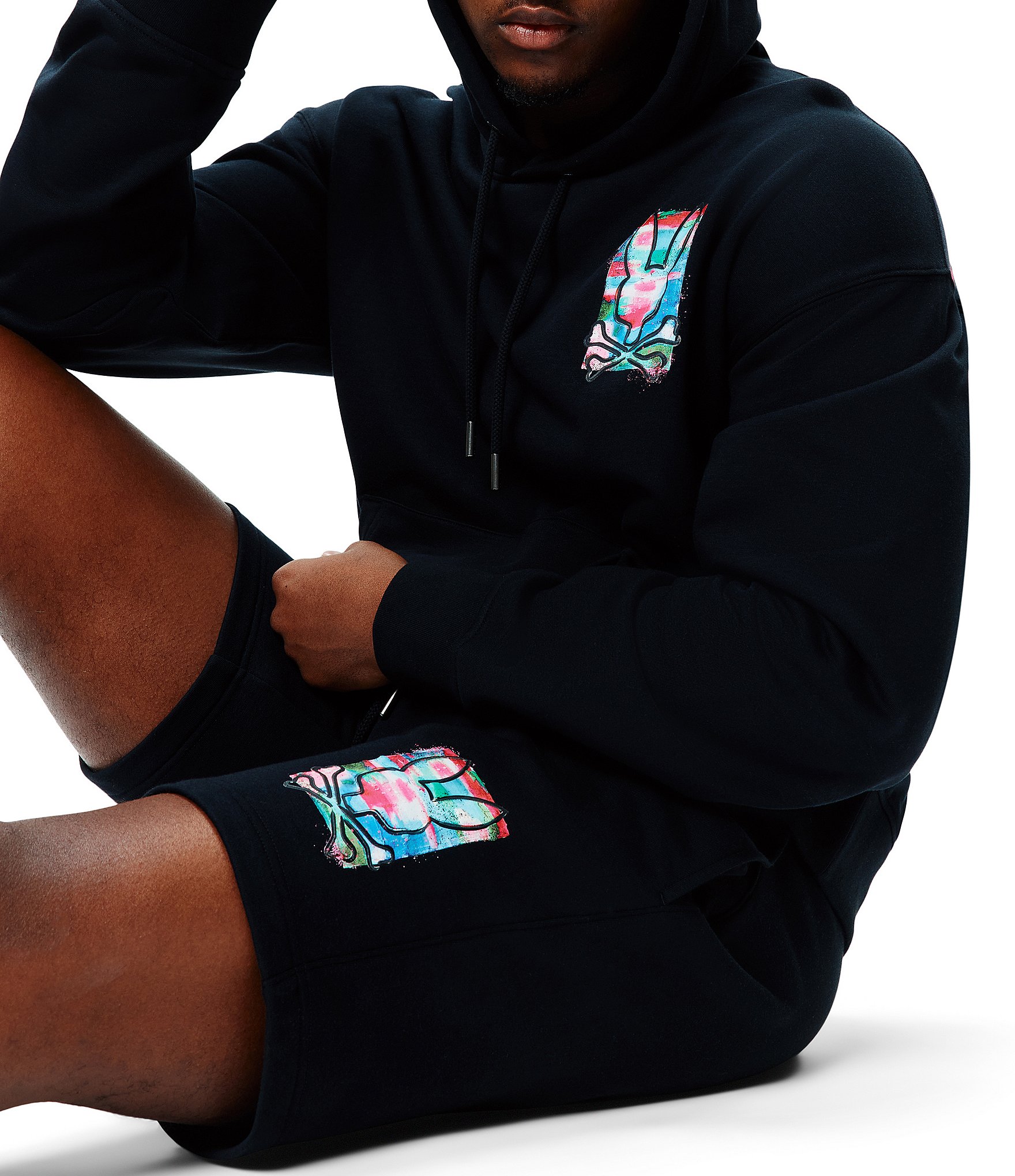 Psycho Bunny Isaac Print 8#double; Inseam Shorts