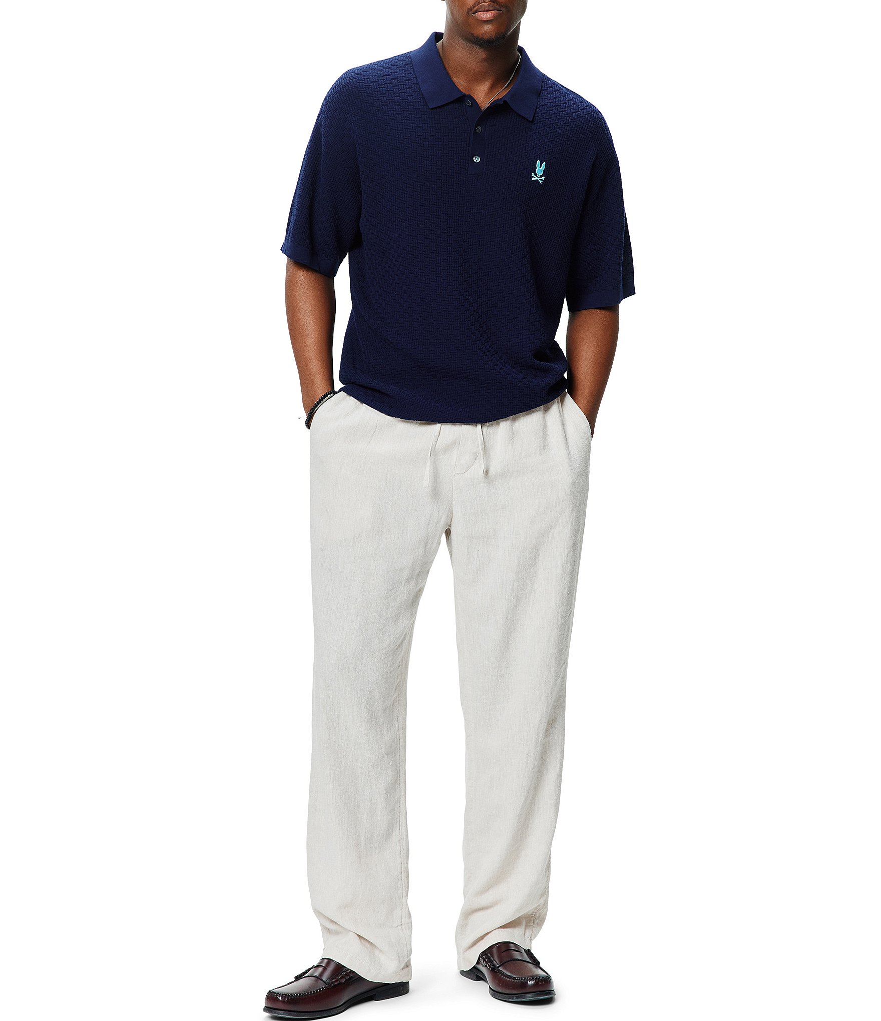 Psycho Bunny Jace Relaxed Fit Short Sleeve Polo Shirt