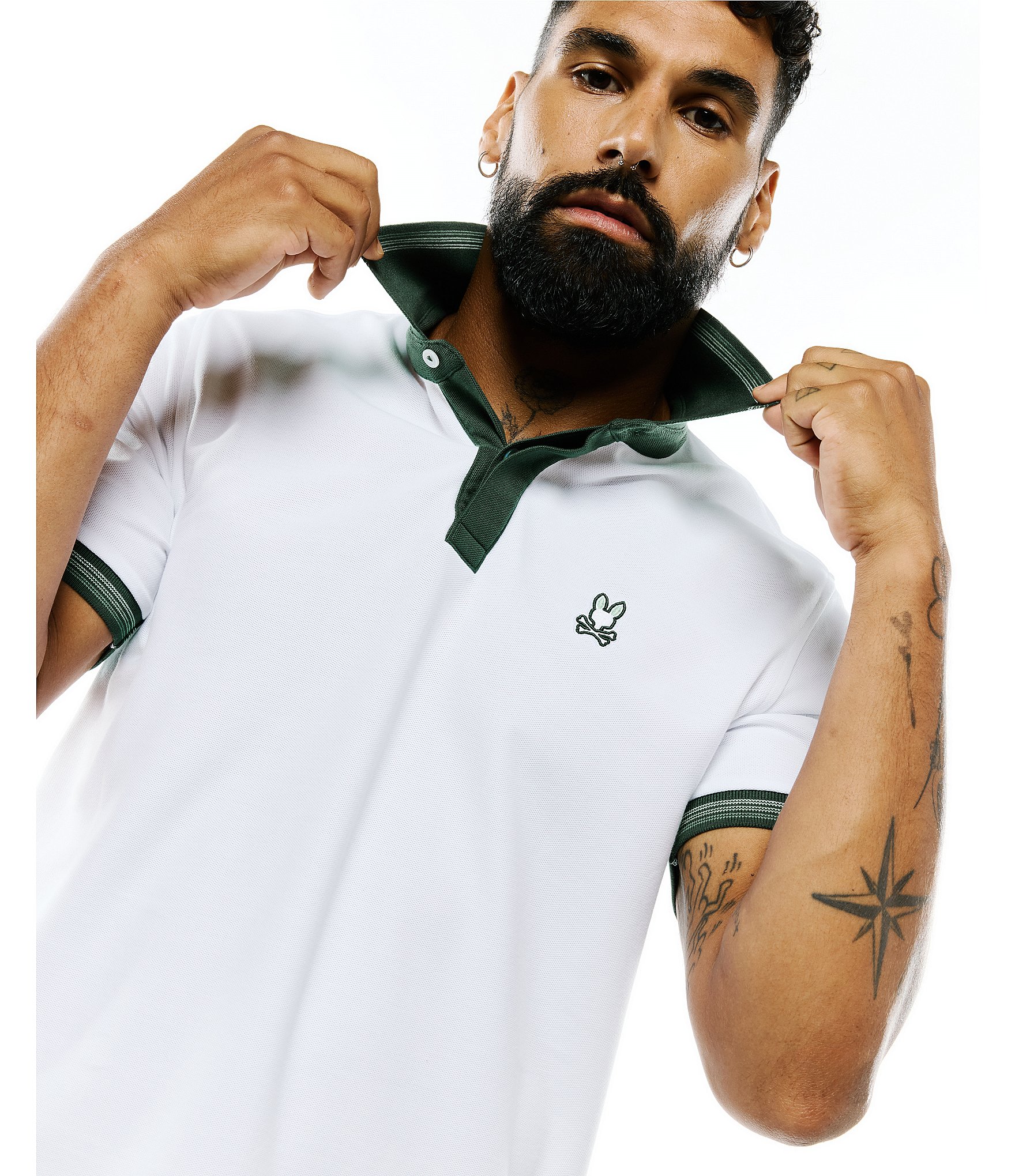 Psycho Bunny Jaydon Pique Short Sleeve Polo Shirt