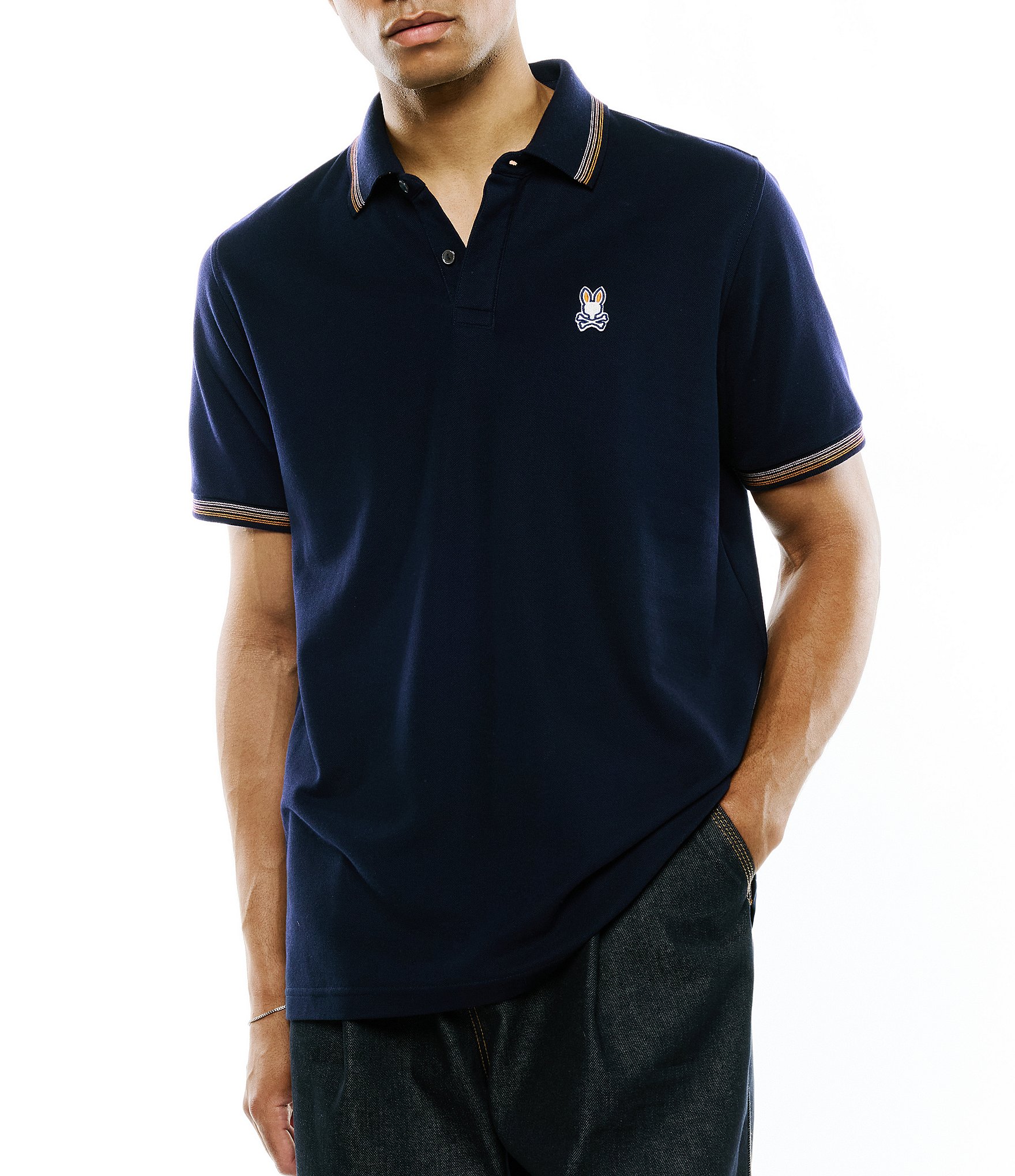 Psycho Bunny Jaydon Pique Short Sleeve Polo Shirt