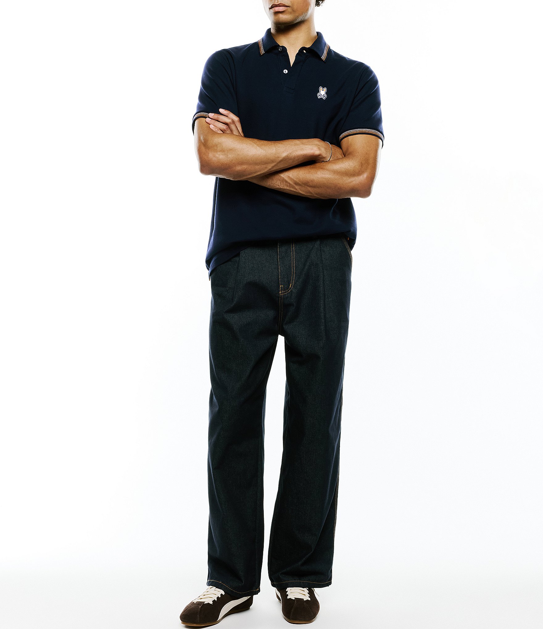 Psycho Bunny Jaydon Pique Short Sleeve Polo Shirt