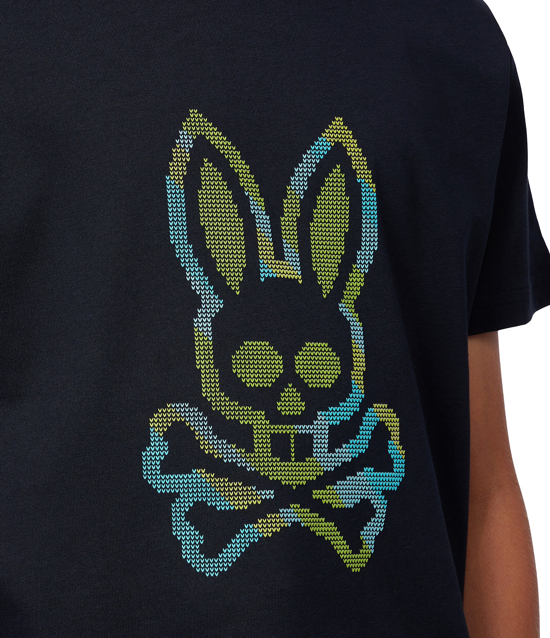 Psycho Bunny Little/Big Boys 5-20 Short Sleeve Apple Valley Sweater-Stitch T-Shirt