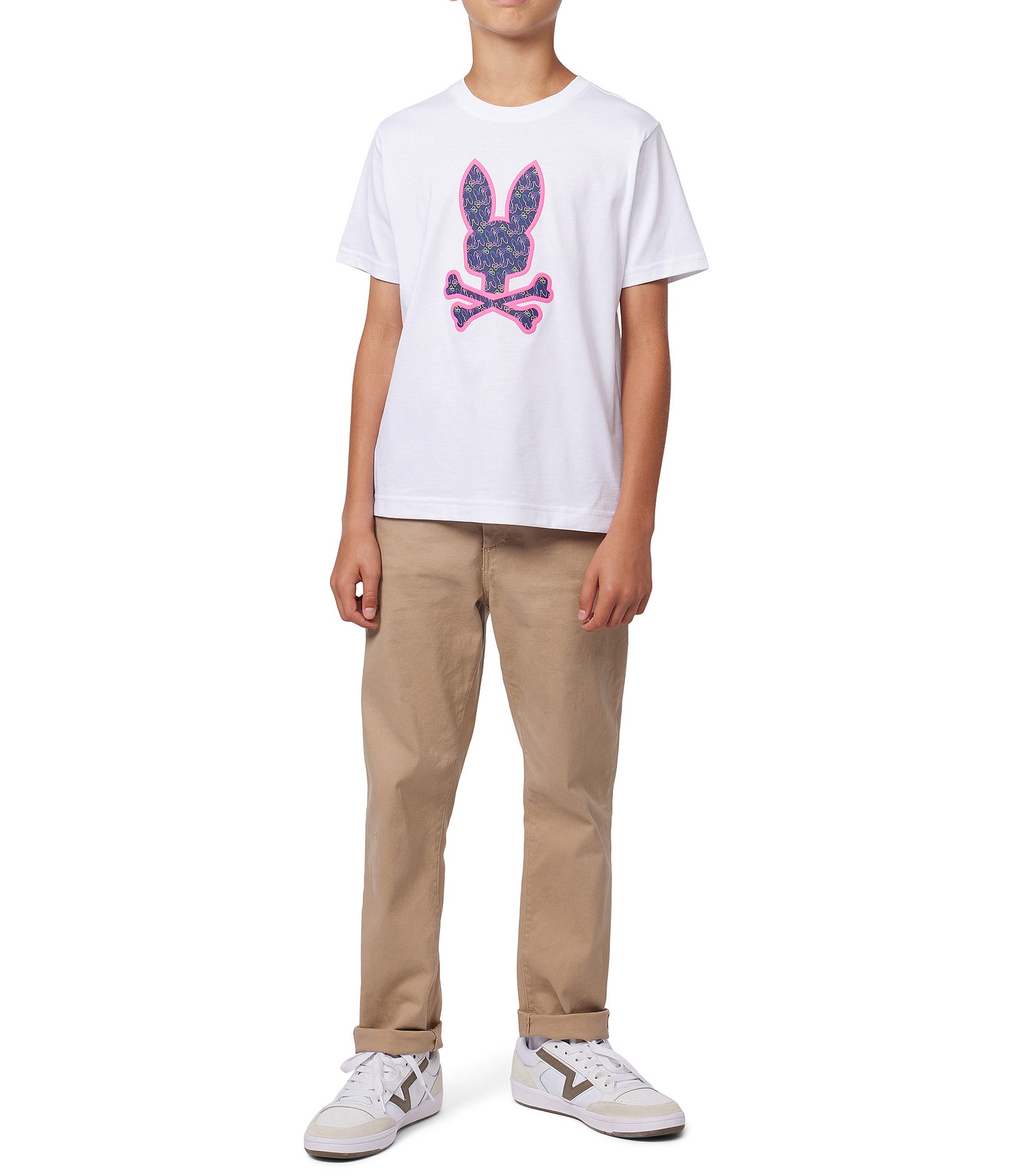 Psycho Bunny Little/Big Boys 5-20 Short Sleeve Belmont T-Shirt