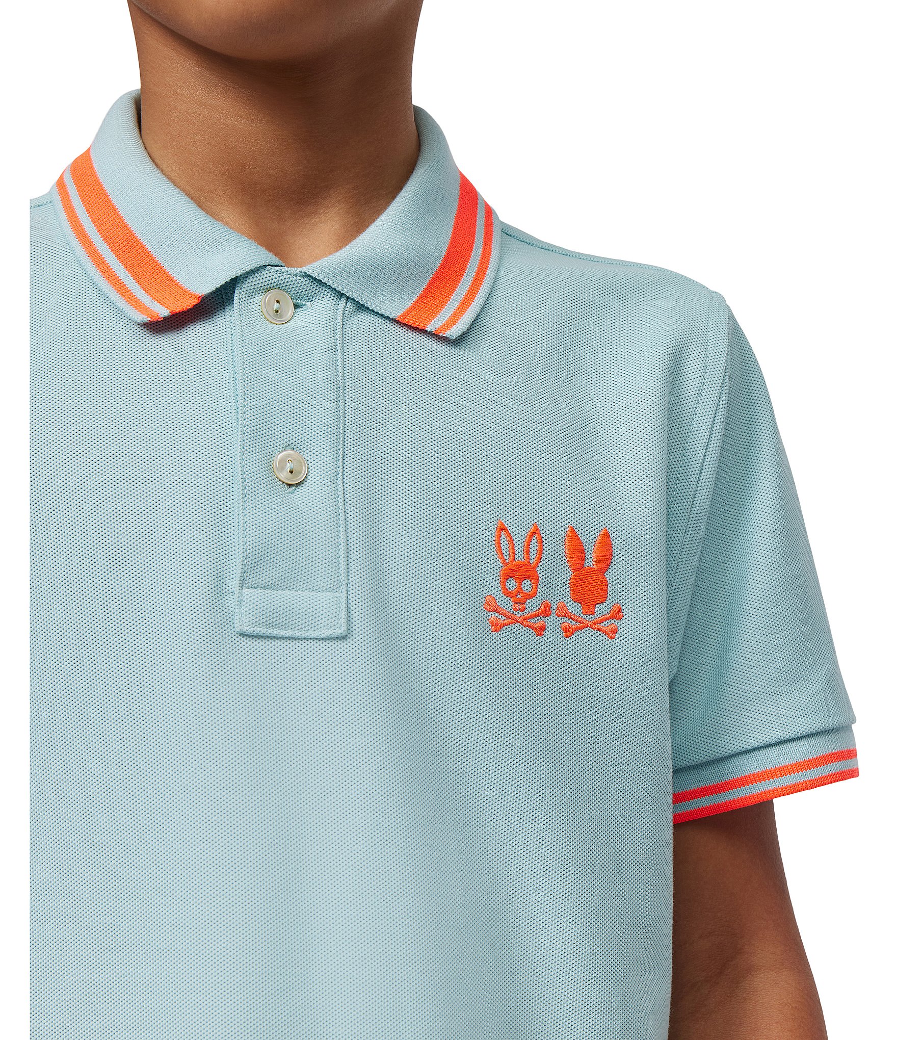 Psycho Bunny Little/Big Boys 5-20 Short Sleeve Pique Polo Shirt