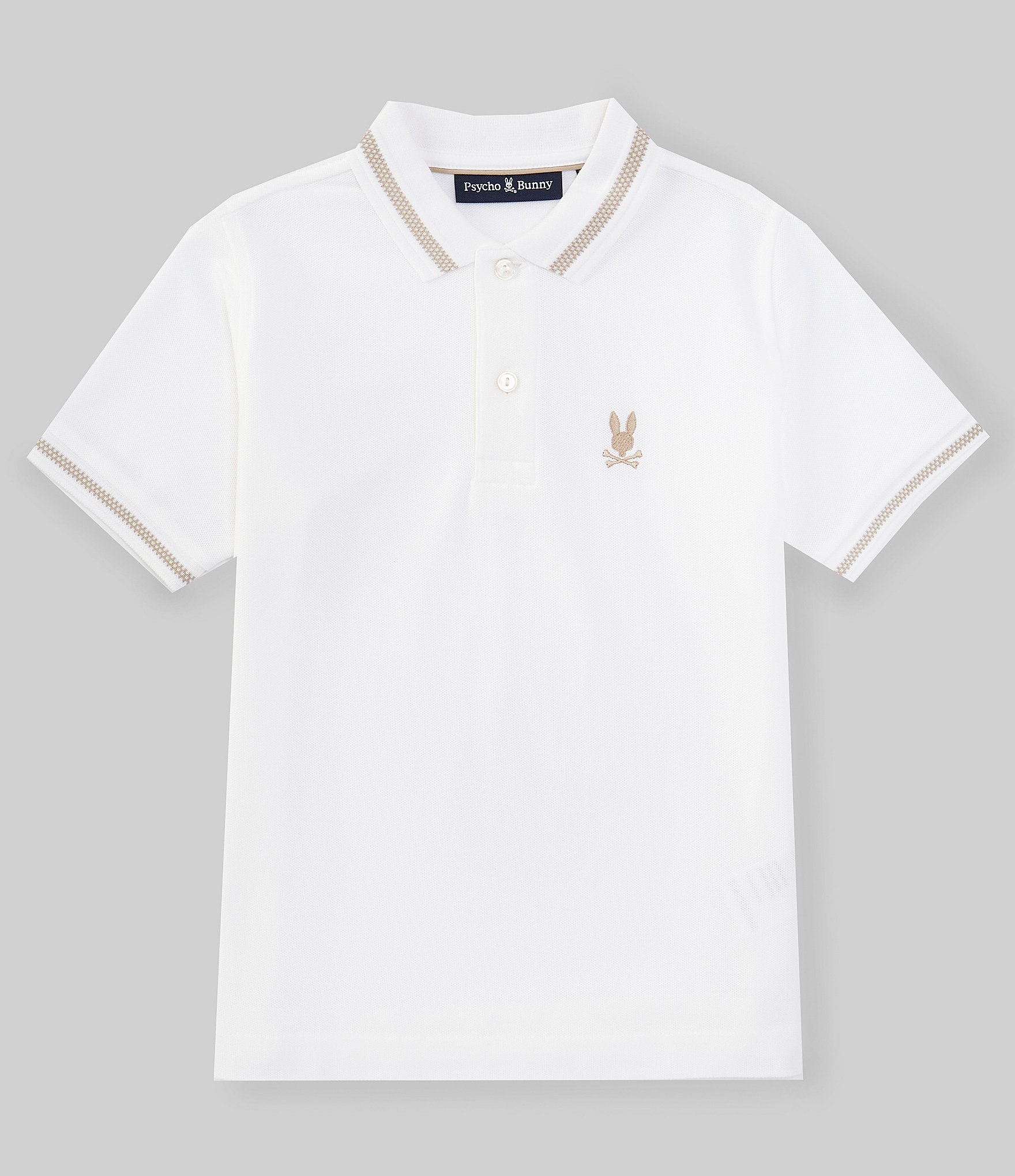 Psycho Bunny Little/Big Boys 7-20 Short Sleeve Pique Polo Shirt