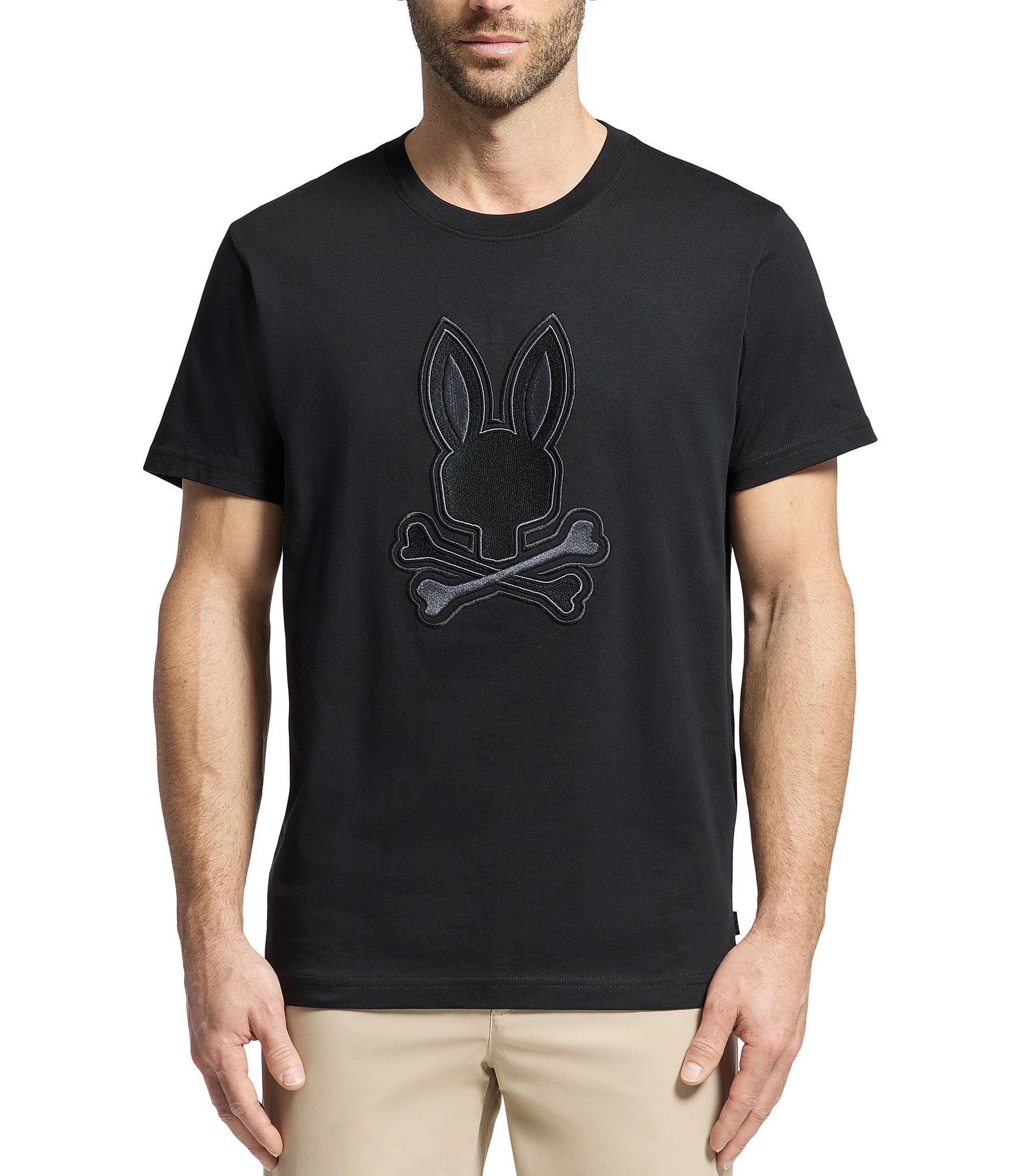 【2plan】Bullet heart rabbit short sleeve T-shirt Bunny Rabbit Heart Shirt – 812 Hickory