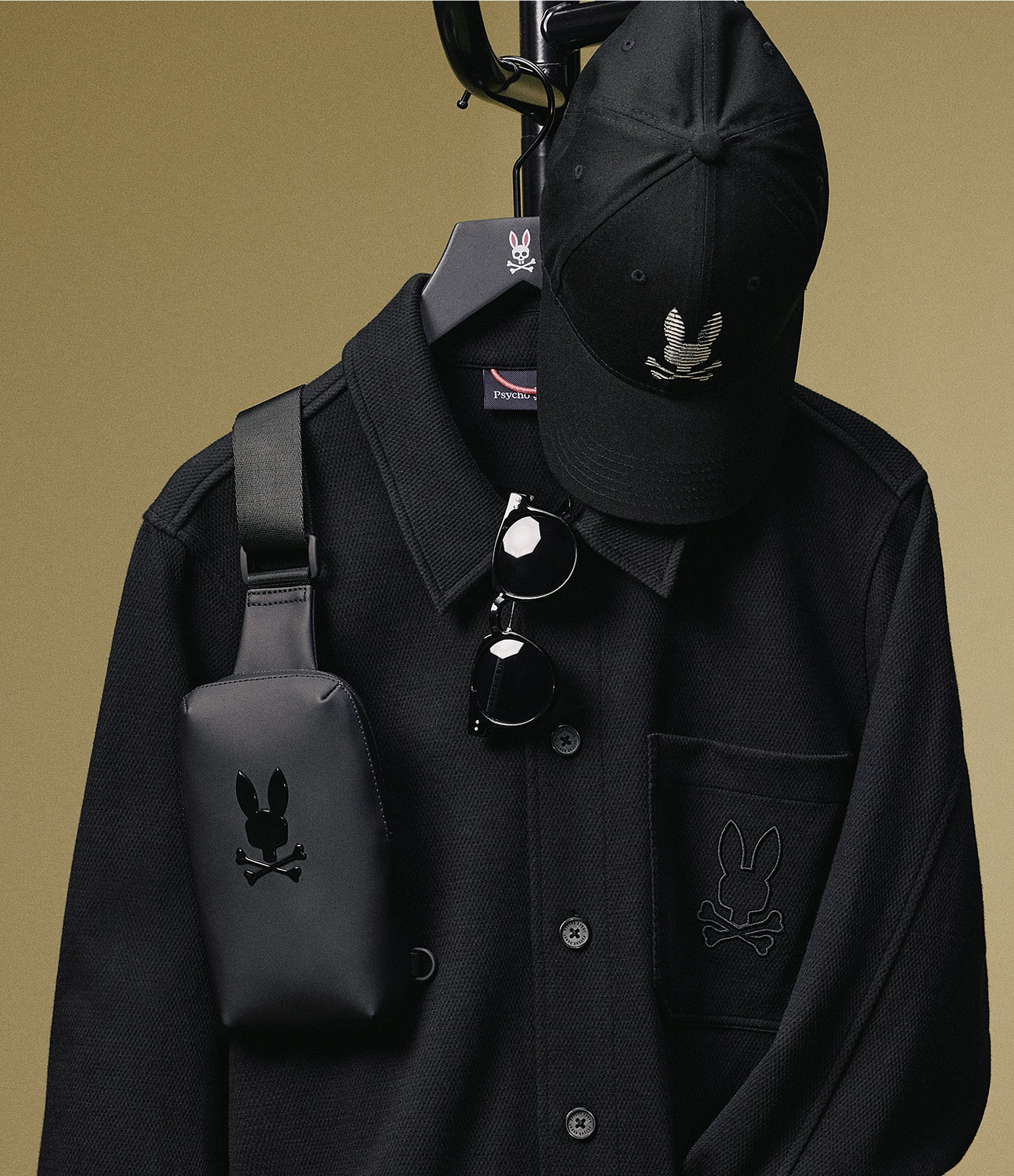 Psycho Bunny Rubberized Crossbody Bag