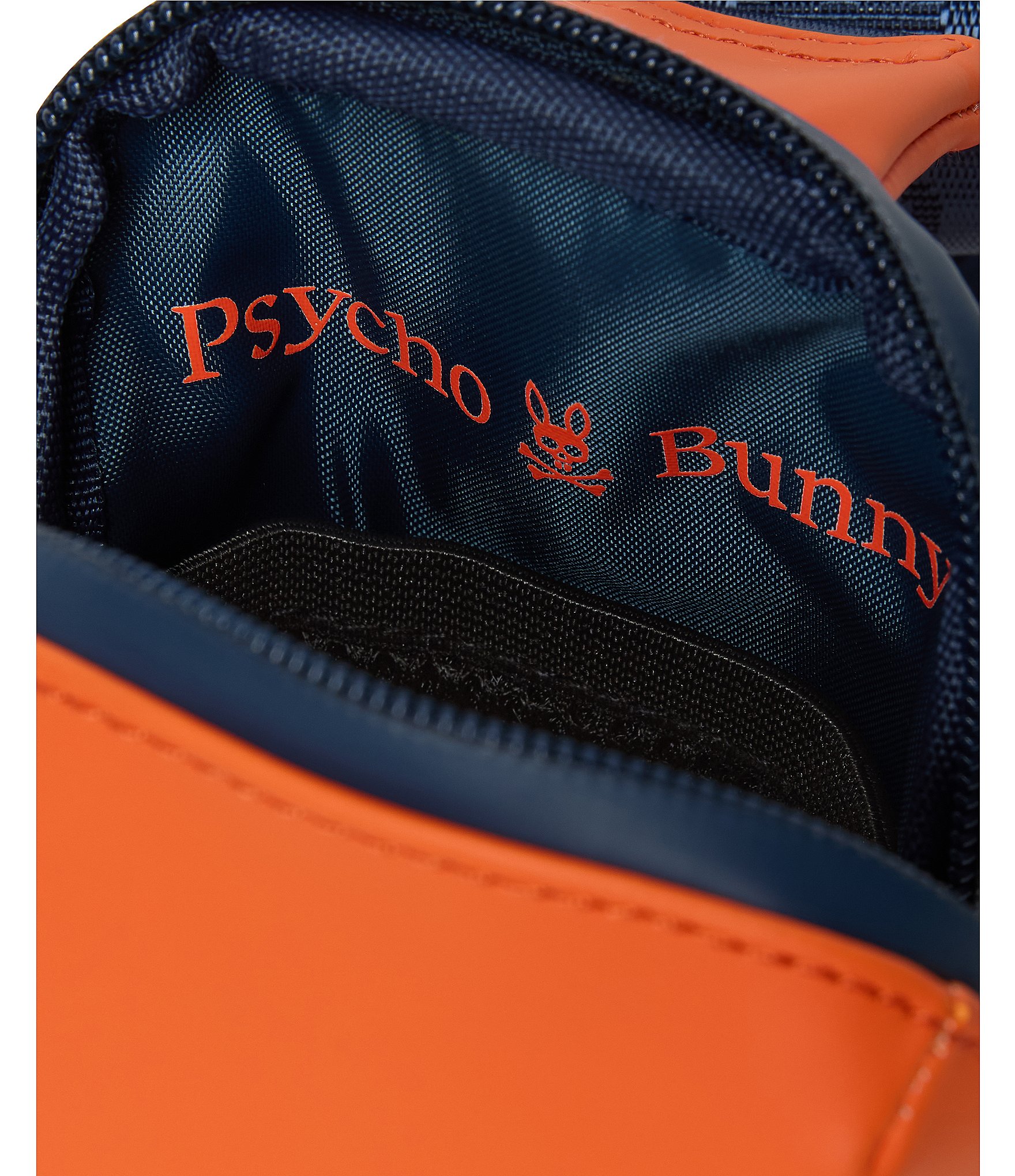 Psycho Bunny Rubberized Embossed Bunny Crossbody Bag