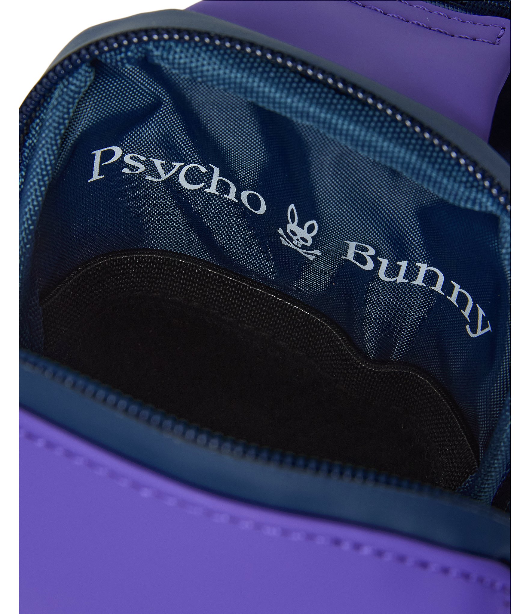 Psycho Bunny Rubberized Embossed Bunny Crossbody Bag